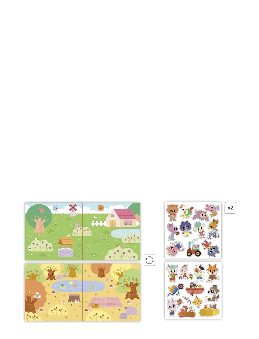 Janod - Repositionable Thick Stickers - lipdukai - mulit - 3