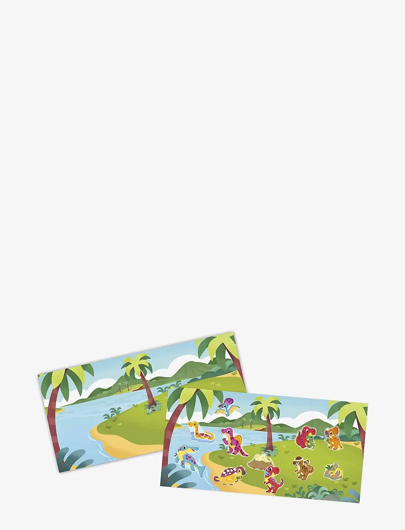 Janod - Repositionable Thick Stickers - Dinosaurs - 2 Years - klistermærker - mulit - 1