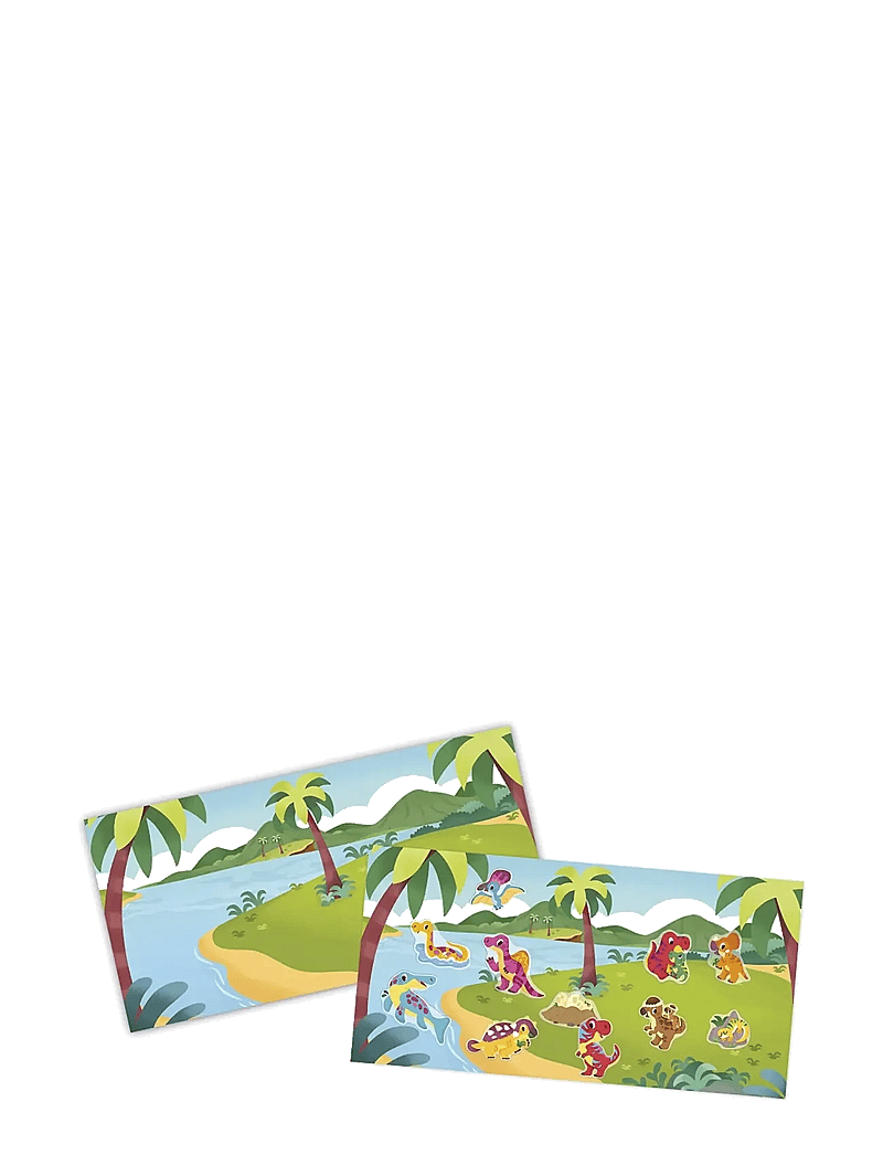 Janod - Repositionable Thick Stickers - Dinosaurs - 2 Years - klistermærker - mulit - 1