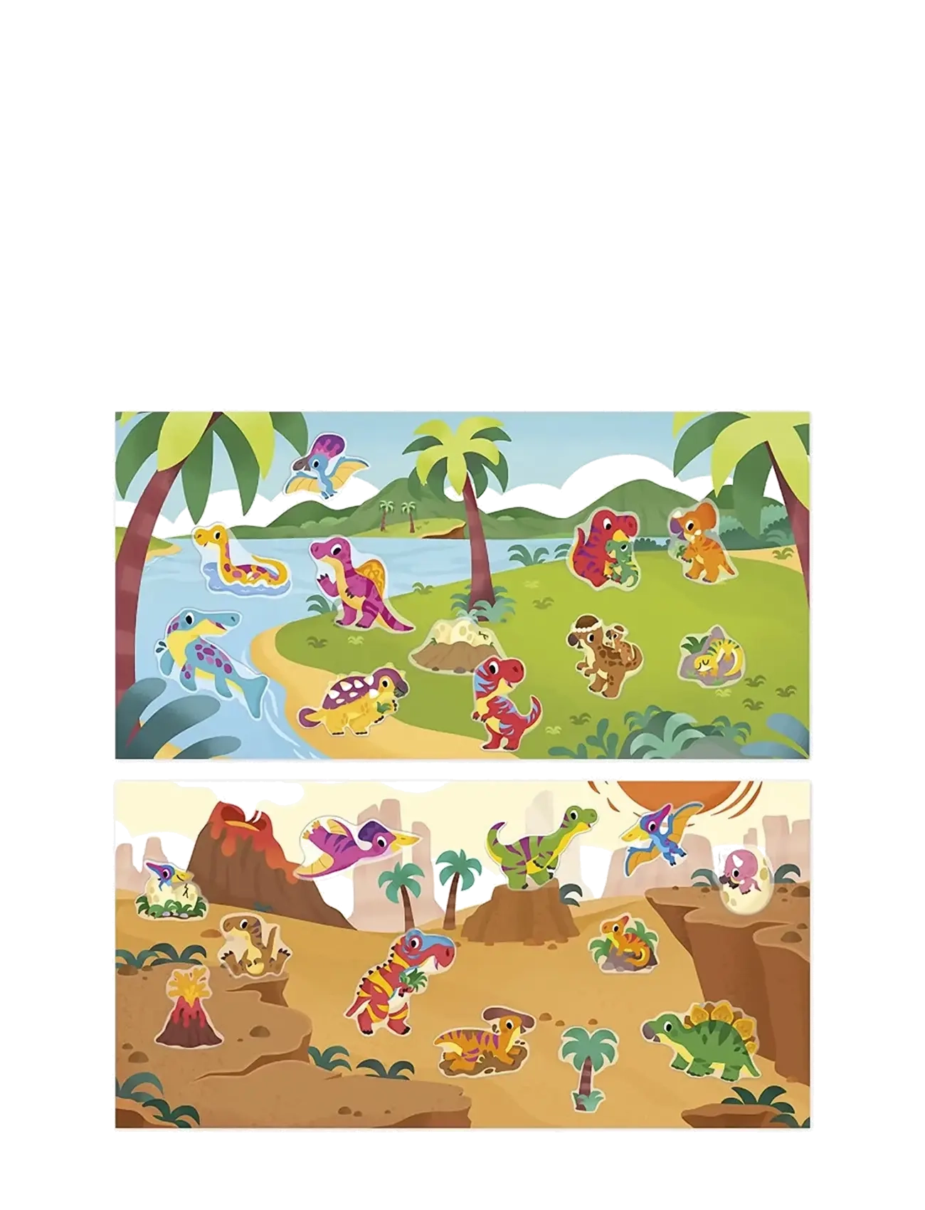 Janod - Repositionable Thick Stickers - Dinosaurs - 2 Years - stickers - mulit - 2