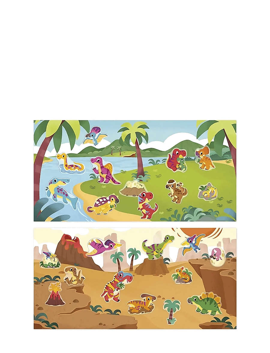 Janod - Repositionable Thick Stickers - Dinosaurs - 2 Years - stickers - mulit - 2