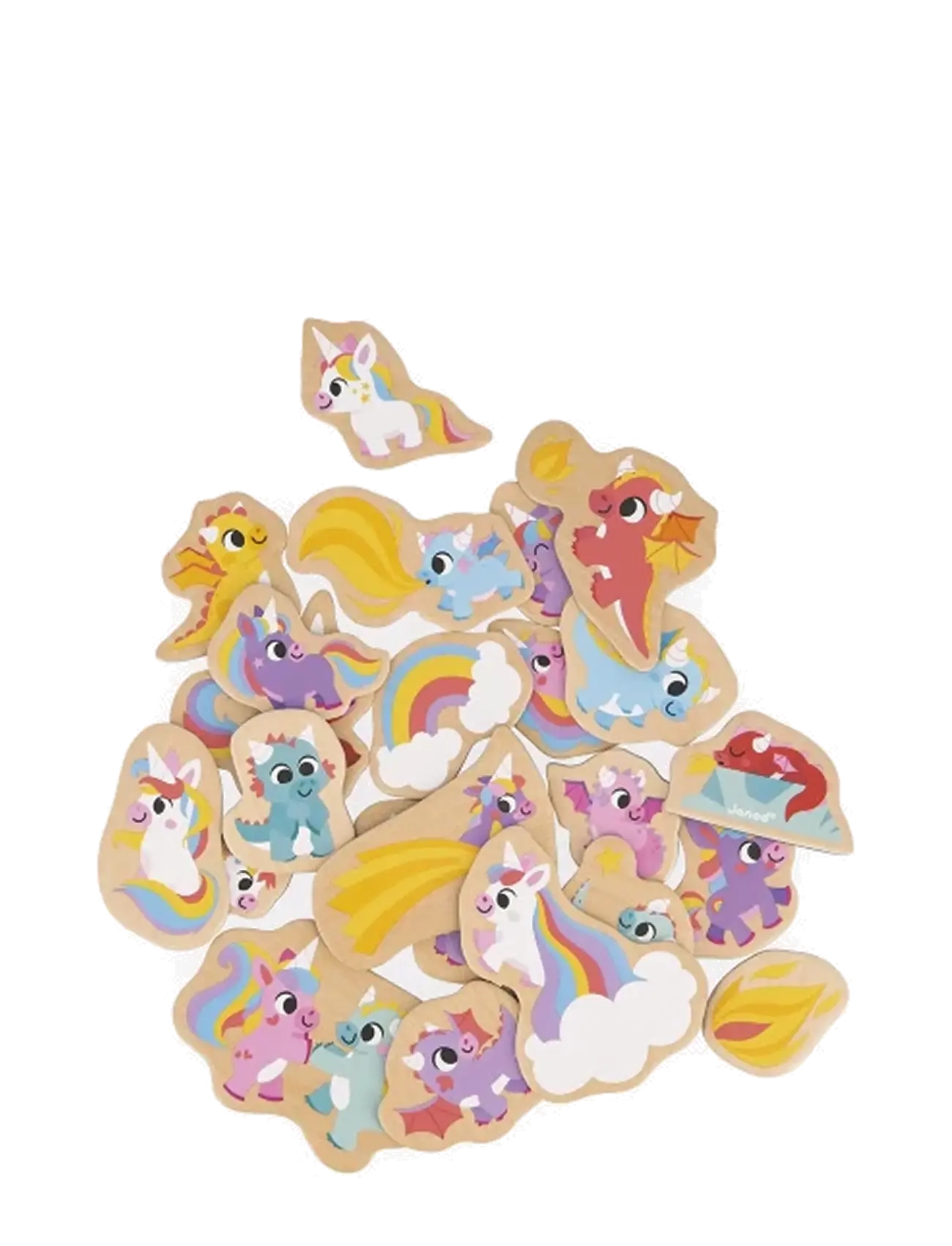 Janod - Janod - 24 Unicorn & Dragon Magnets - multi - 2