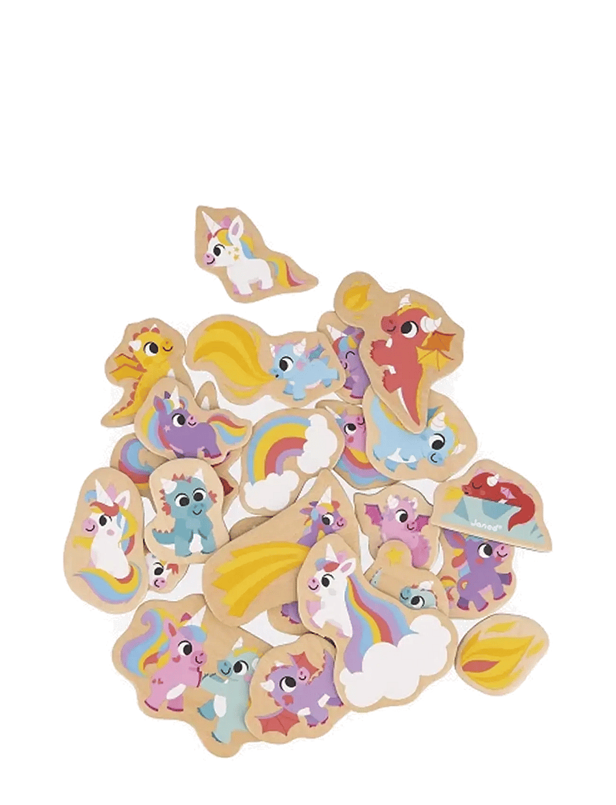 Janod - Janod - 24 Unicorn & Dragon Magnets - multi - 2