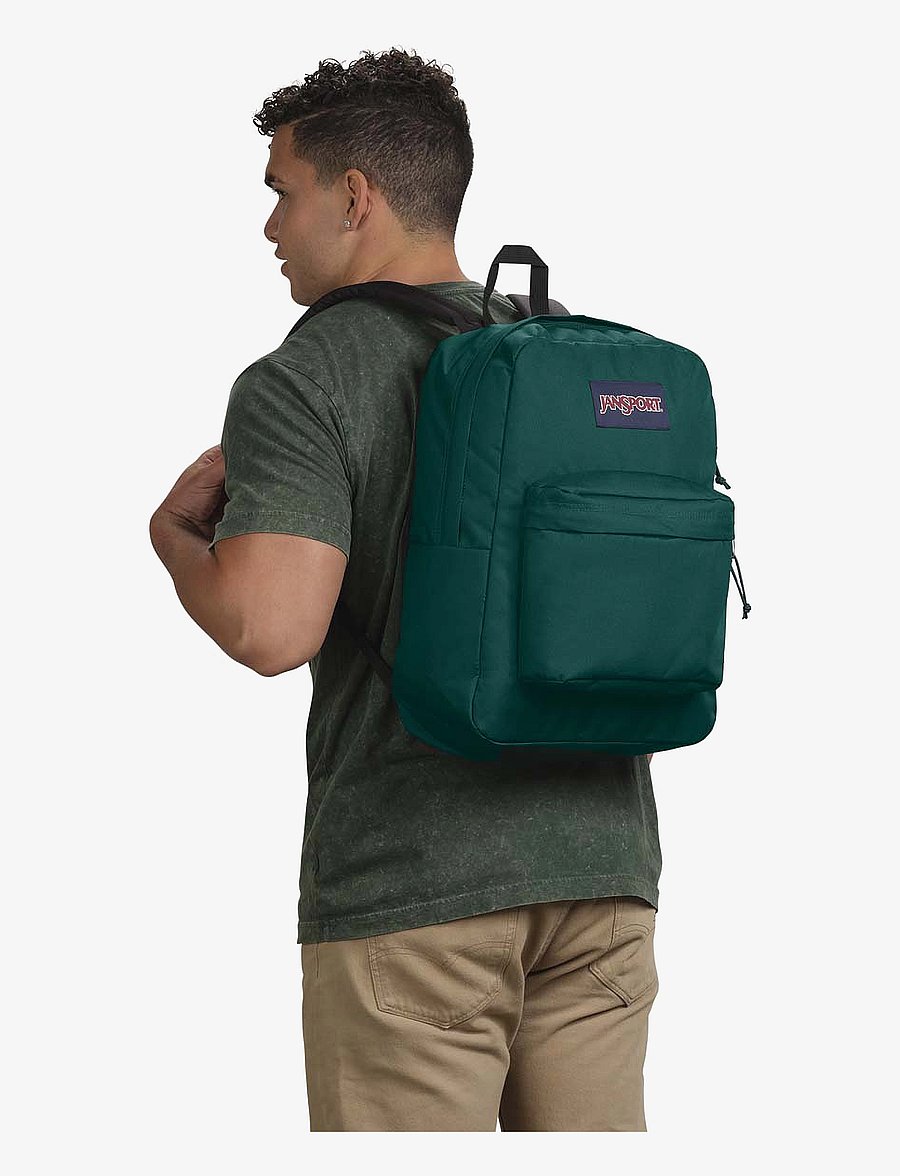 JanSport - SuperBreak One Graphite Grey - vacation essentials - deep juniper corduroy - 1