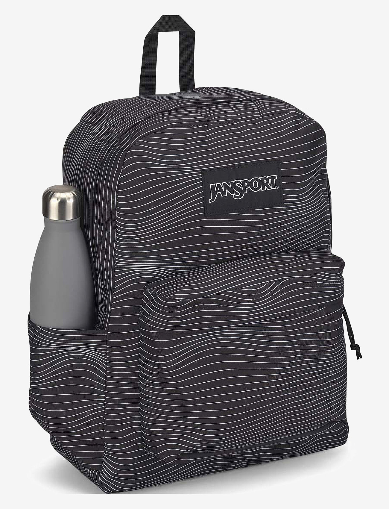 JanSport - SuperBreak Plus Screen Waves - black print - 1