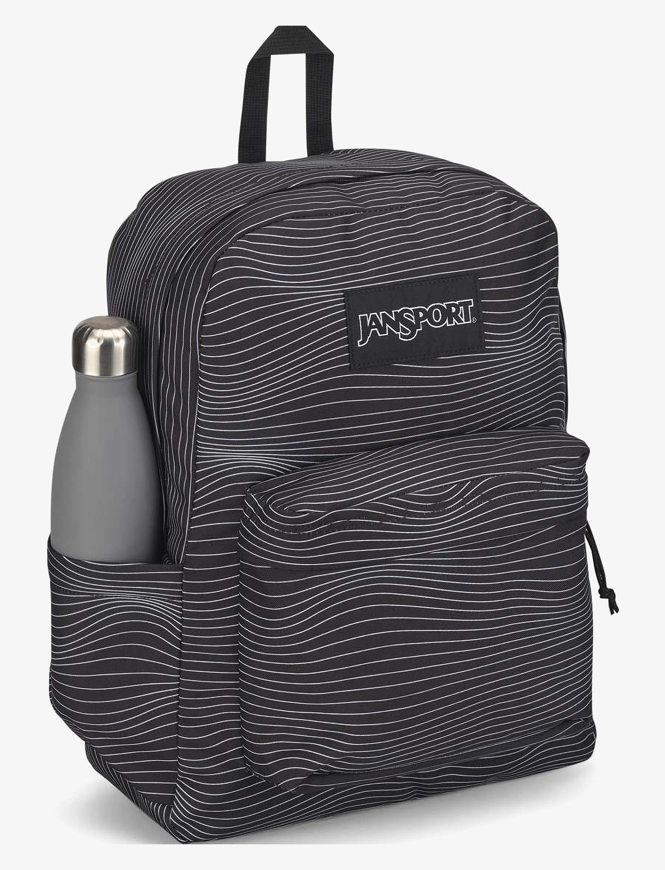 JanSport - SuperBreak Plus Screen Waves - black print - 2