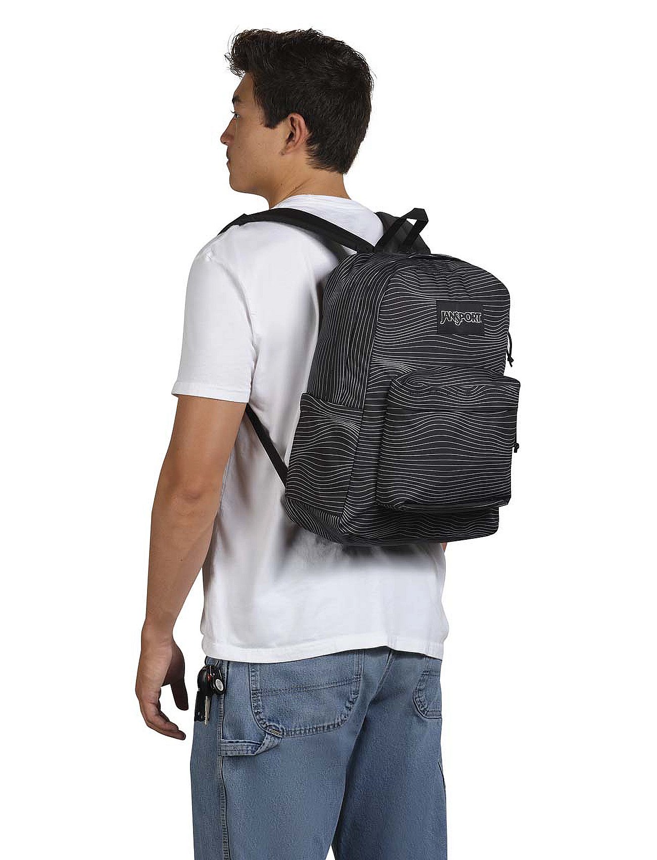 jansport backpacks blue zebra SuperBreak Plus Side water bottle pocket Jansport | Bags | Jansport