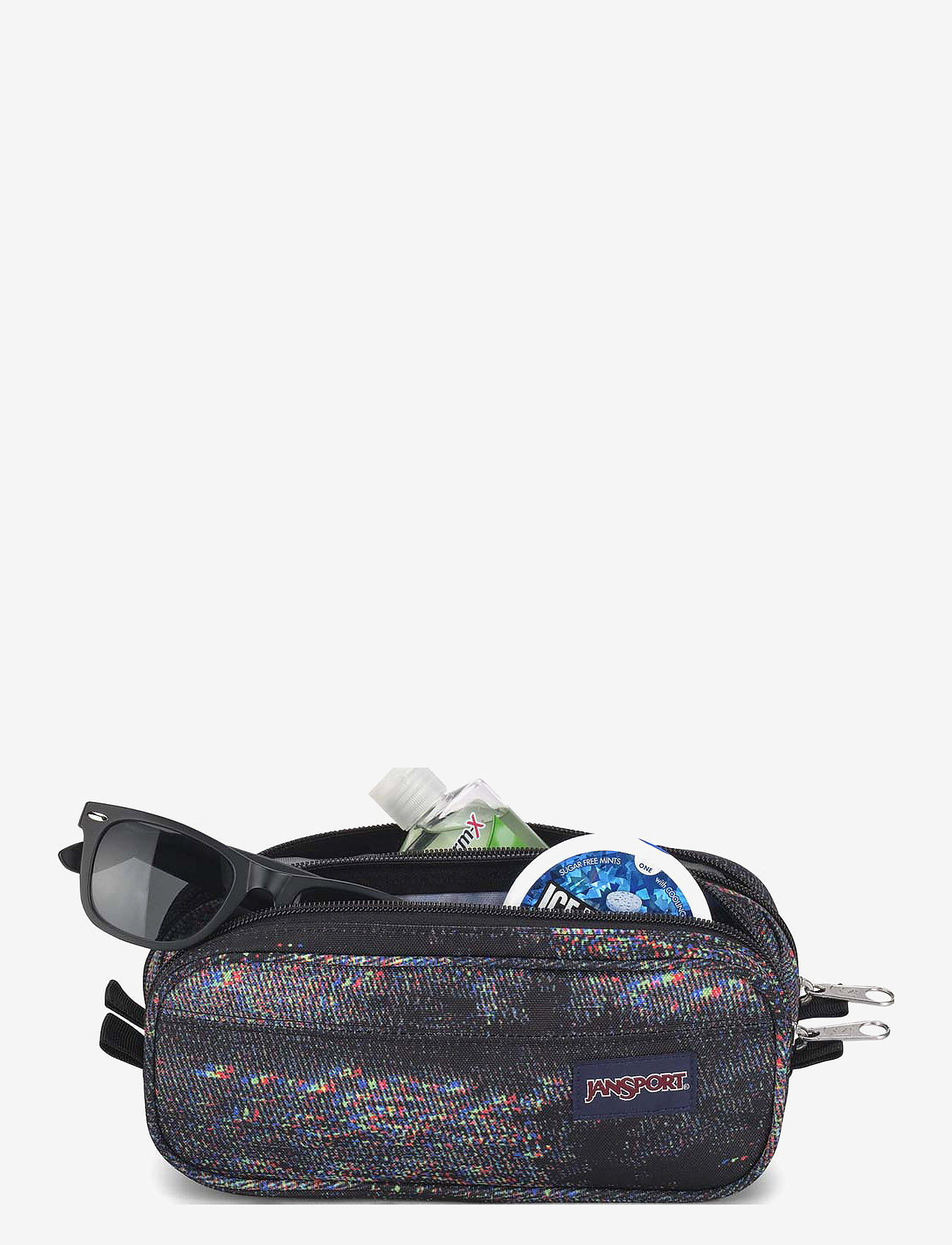 JanSport - Large Accesssory Pouch Screen Static - black print - 3