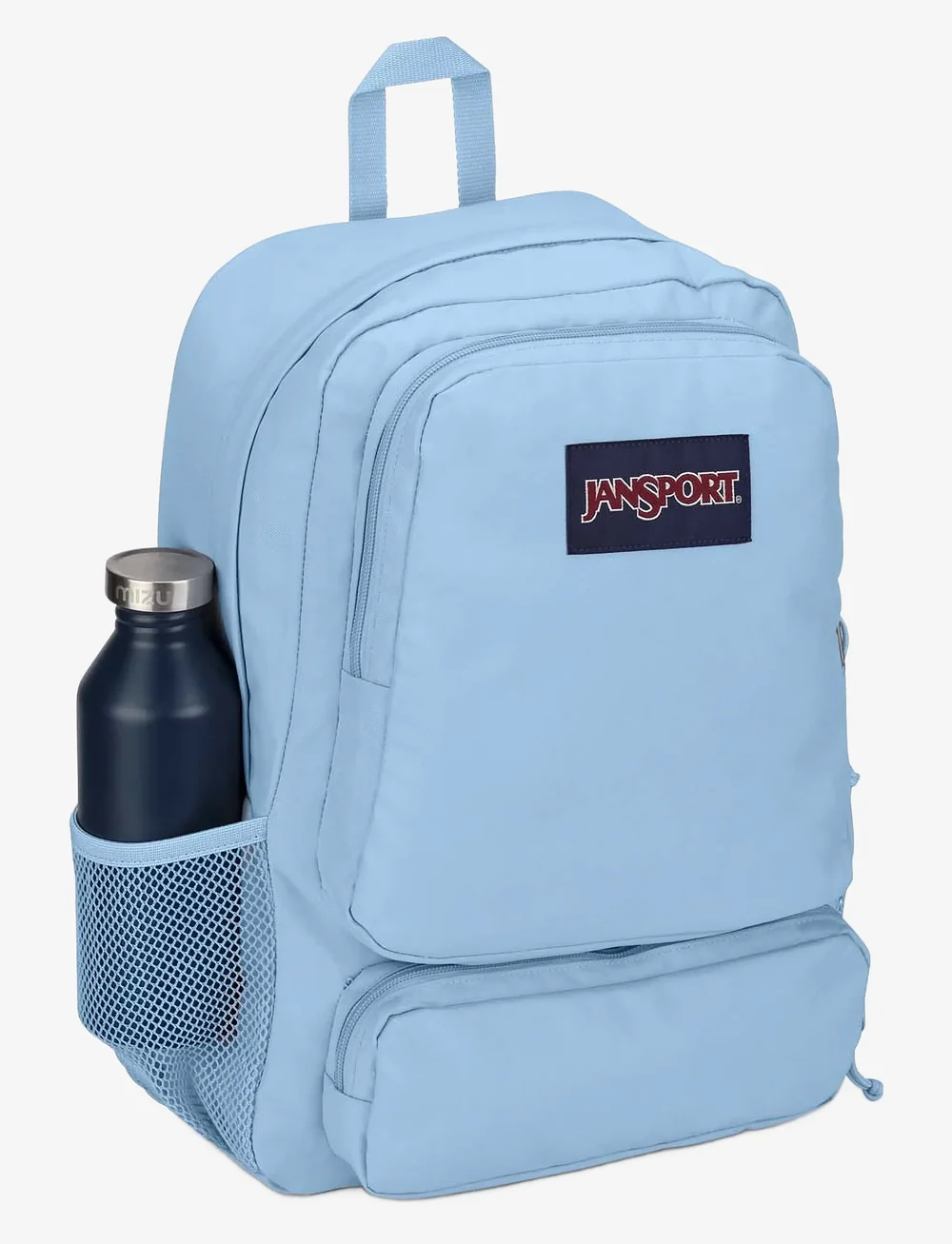 Blue and black jansport backpack sales