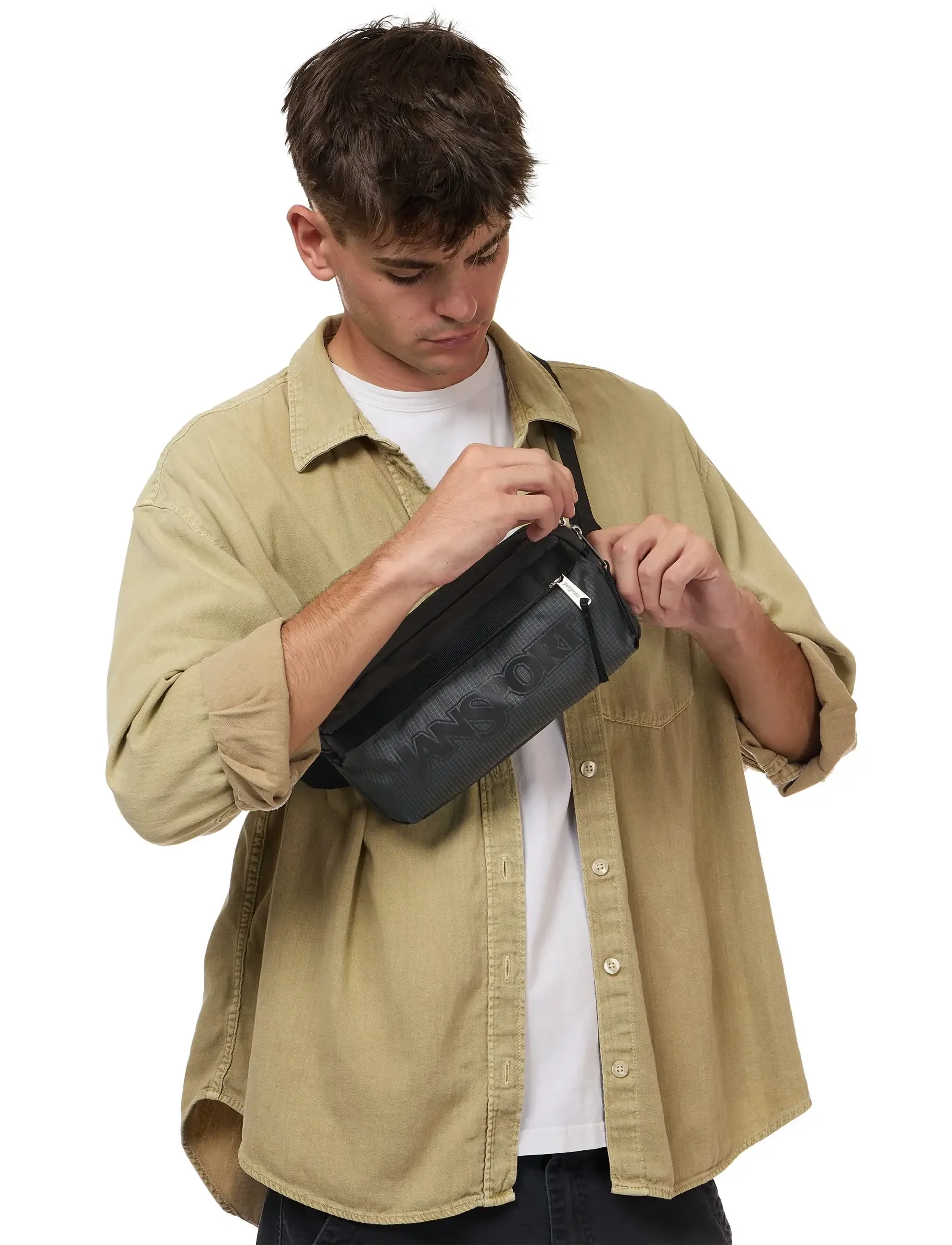 JanSport Washington Waistpack Smokey Grit, One Size, Grey, Tasker > Bum Bags, Herre