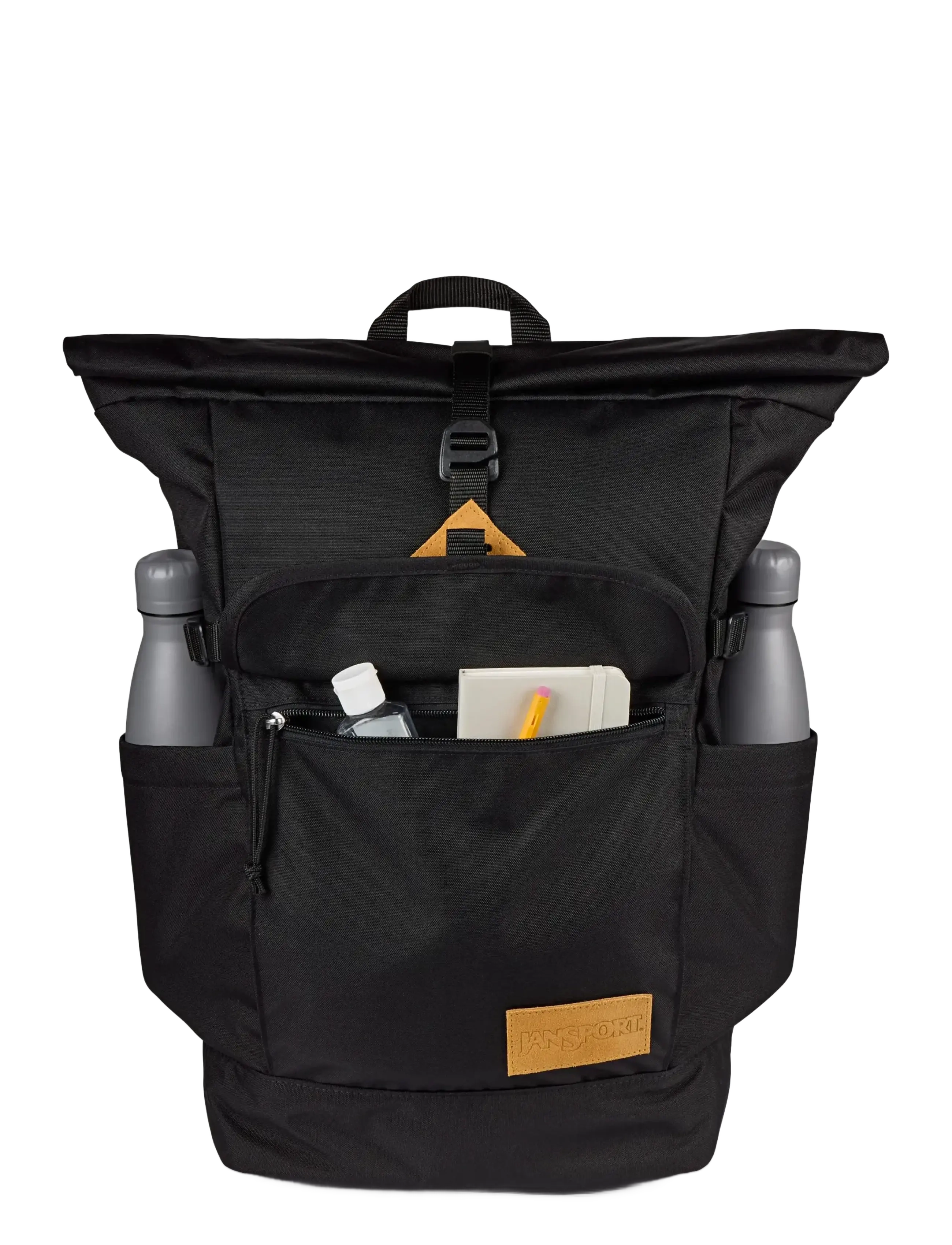 JanSport - Hatchet Rolltop - alltags-style - black - 4