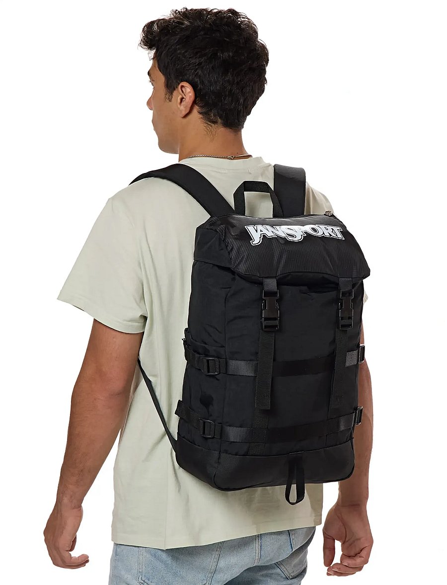 JanSport - Skip Pack Smokey Grit - smarte rucksäcke - black - 0