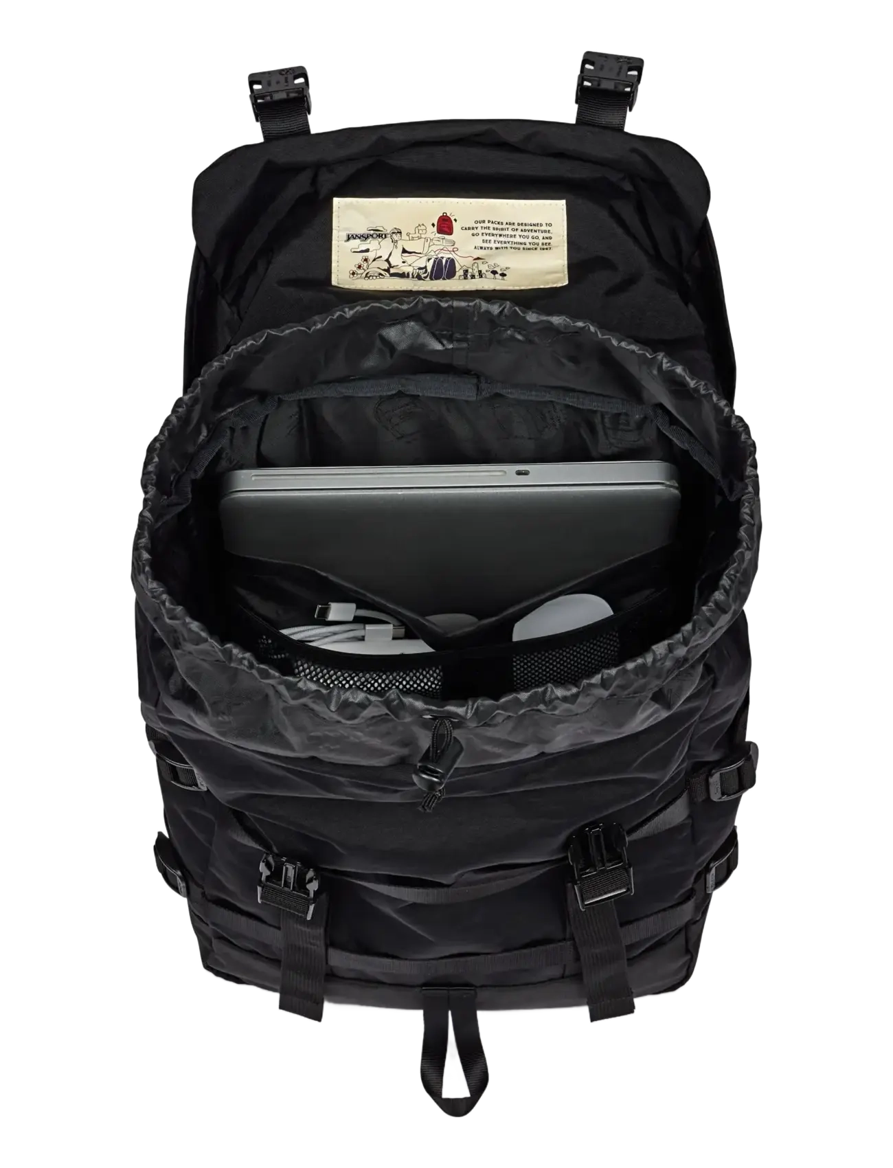 JanSport - Skip Pack Smokey Grit - smarte rucksäcke - black - 4