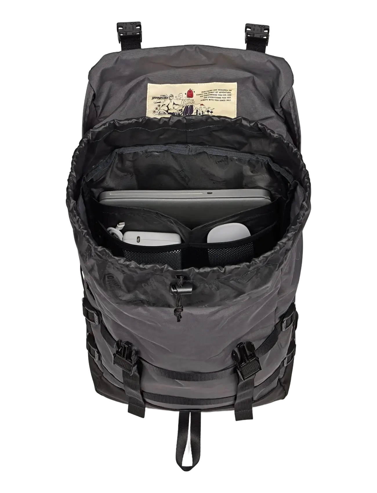 JanSport - Skip Pack Smokey Grit - smarte rucksäcke - smokey grit - 4