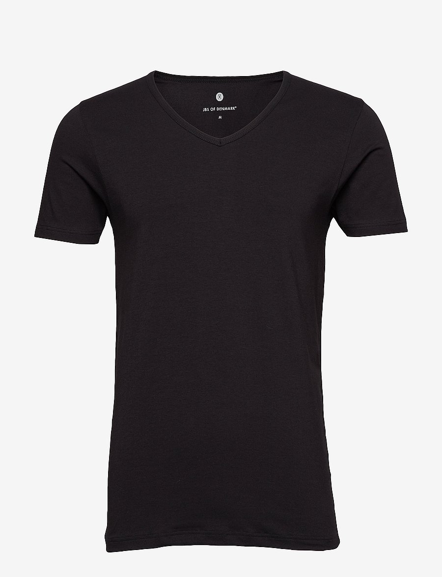 JBS of Denmark - JBS of DK t-shirt V-neck - t-shirts à encolure en v - black - 1