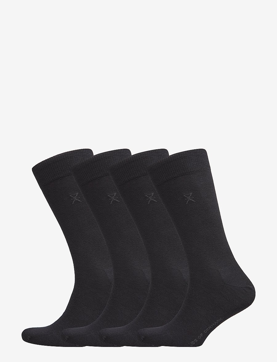 JBS of Denmark - JBS of DK socks 4-pack - chaussettes crew - black - 0