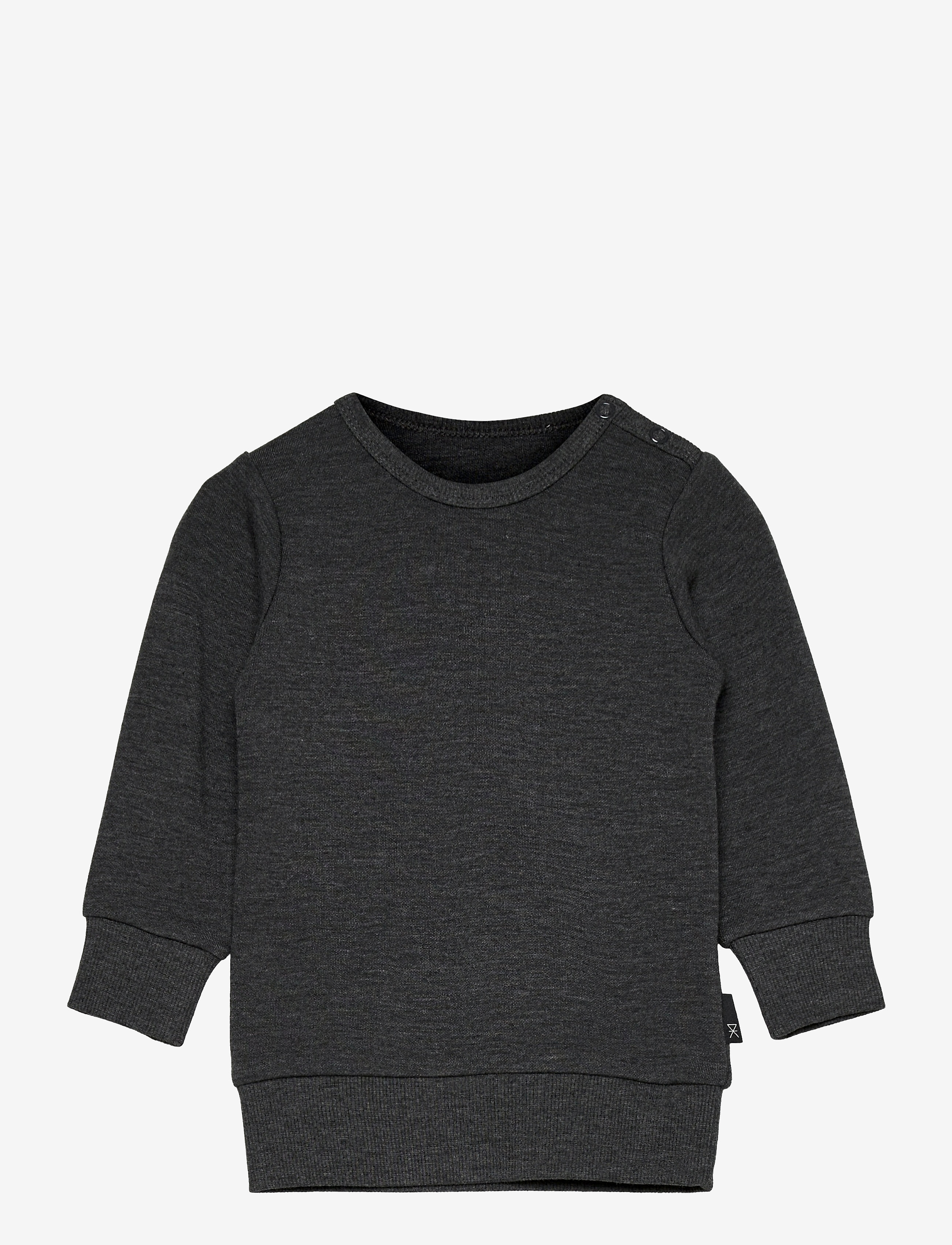 JBS of Denmark JBS of DK Baby sweatshirt FSC, - Alussärgid - DARKGREY MEL / black