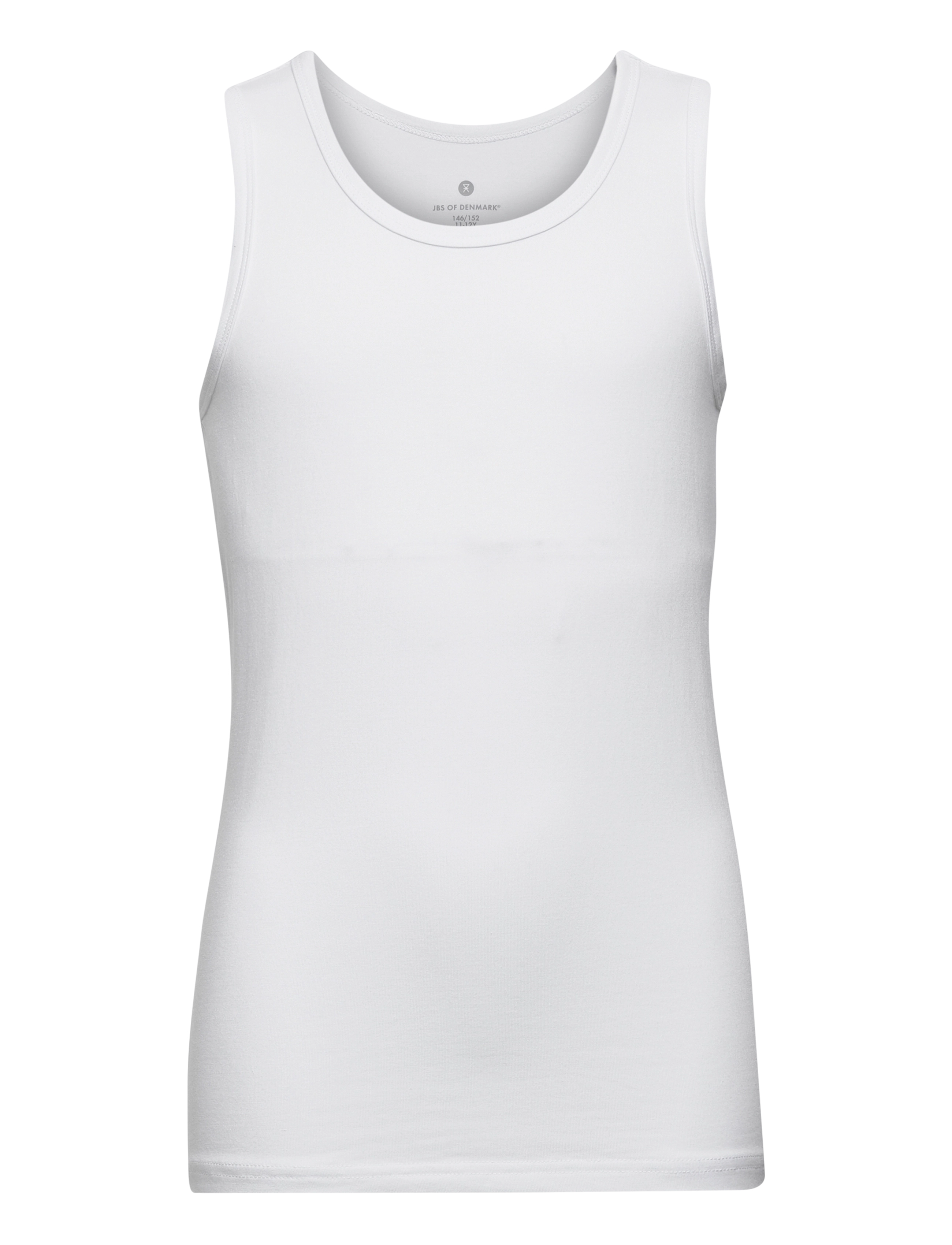 JBS of Denmark Jbs Of Dk Boys 2-Pack Singlet, 9/10, T-shirts, Weiß - Sleeveless, Kinder