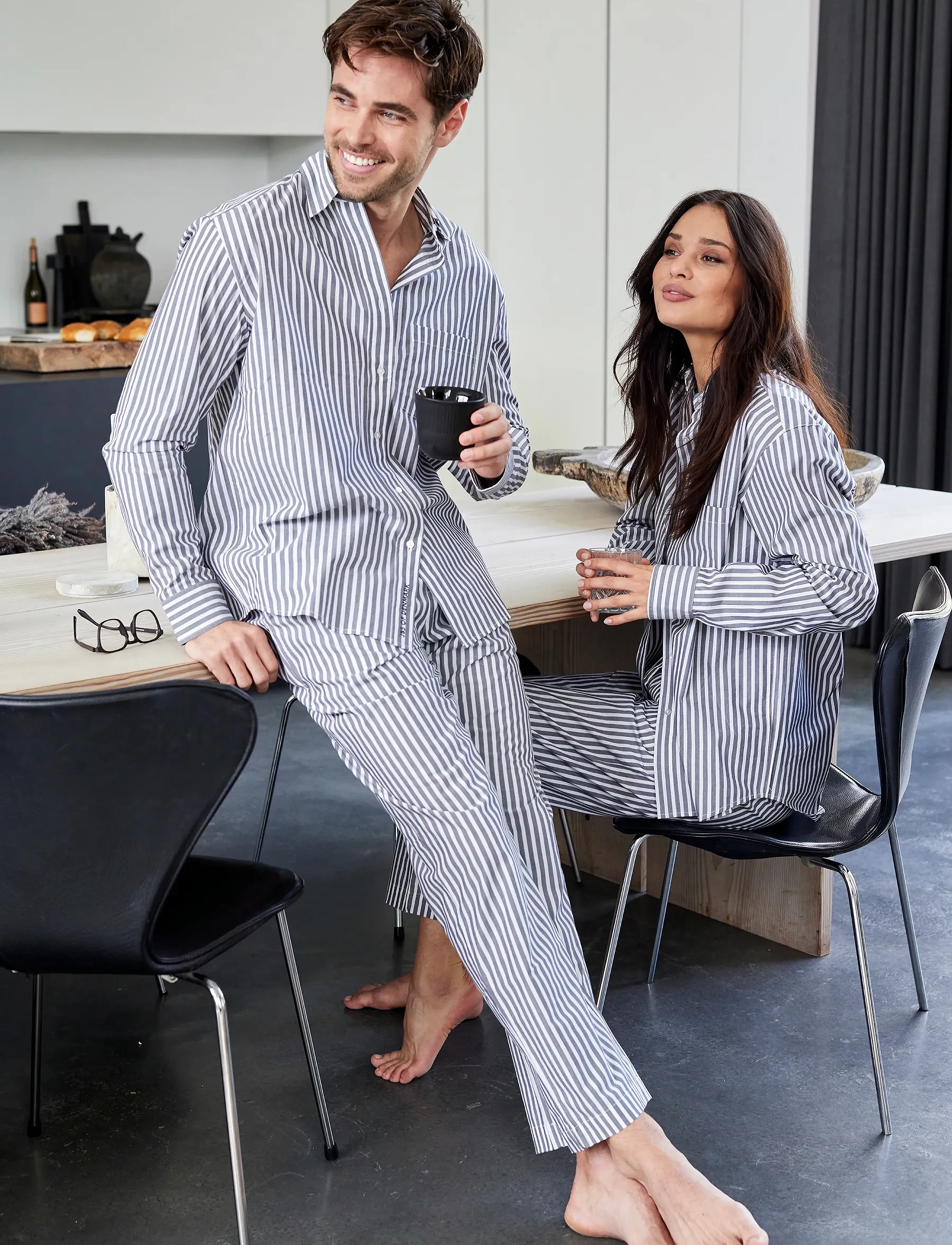 JBS of Denmark Jbs Of Dk Woven Shirt, XXL, Grey, Nat- Og Loungewear > Pyjamasoverdele, Herre
