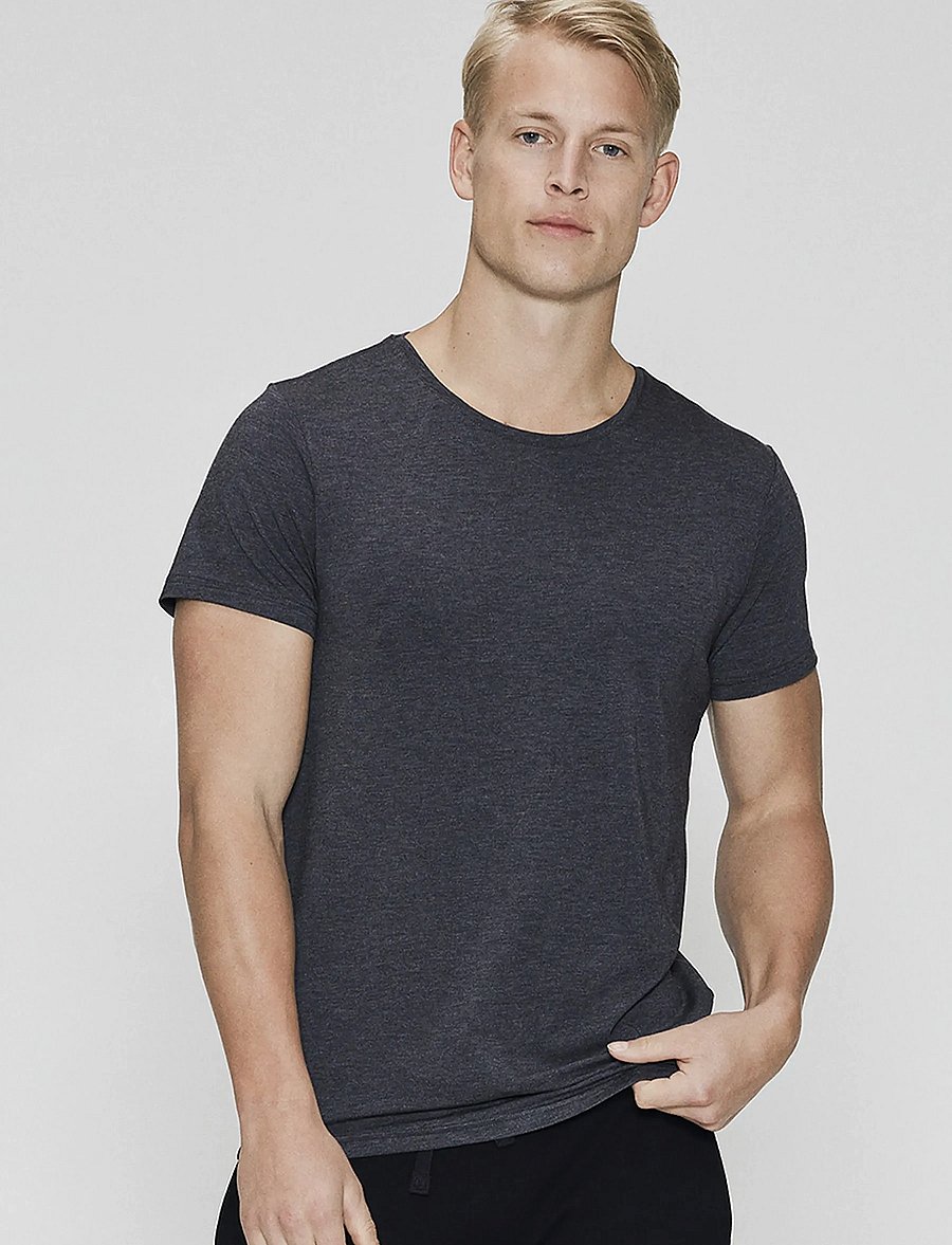 JBS of Denmark - JBS of DK O-neck. - pyjamaoberteile - darkgrey mel - 3