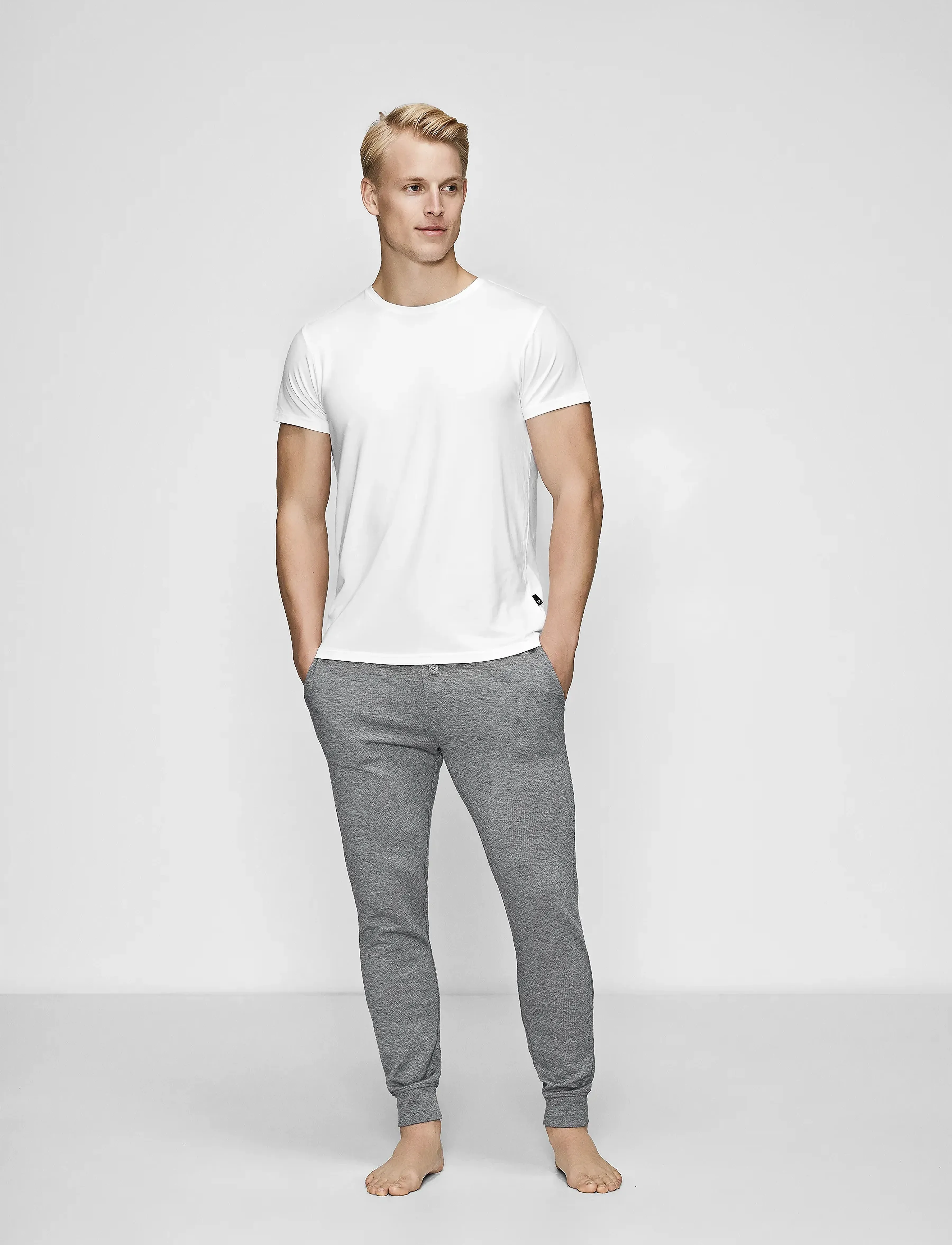 JBS of Denmark JBS of DK O-neck. - Back to Basics - WHITE / white