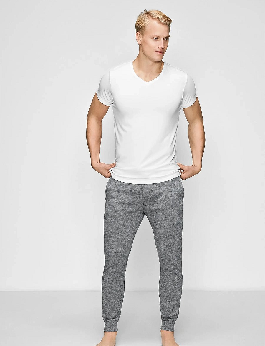 JBS of Denmark - JBS of DK V-neck - v-ringade t-shirts - white - 0