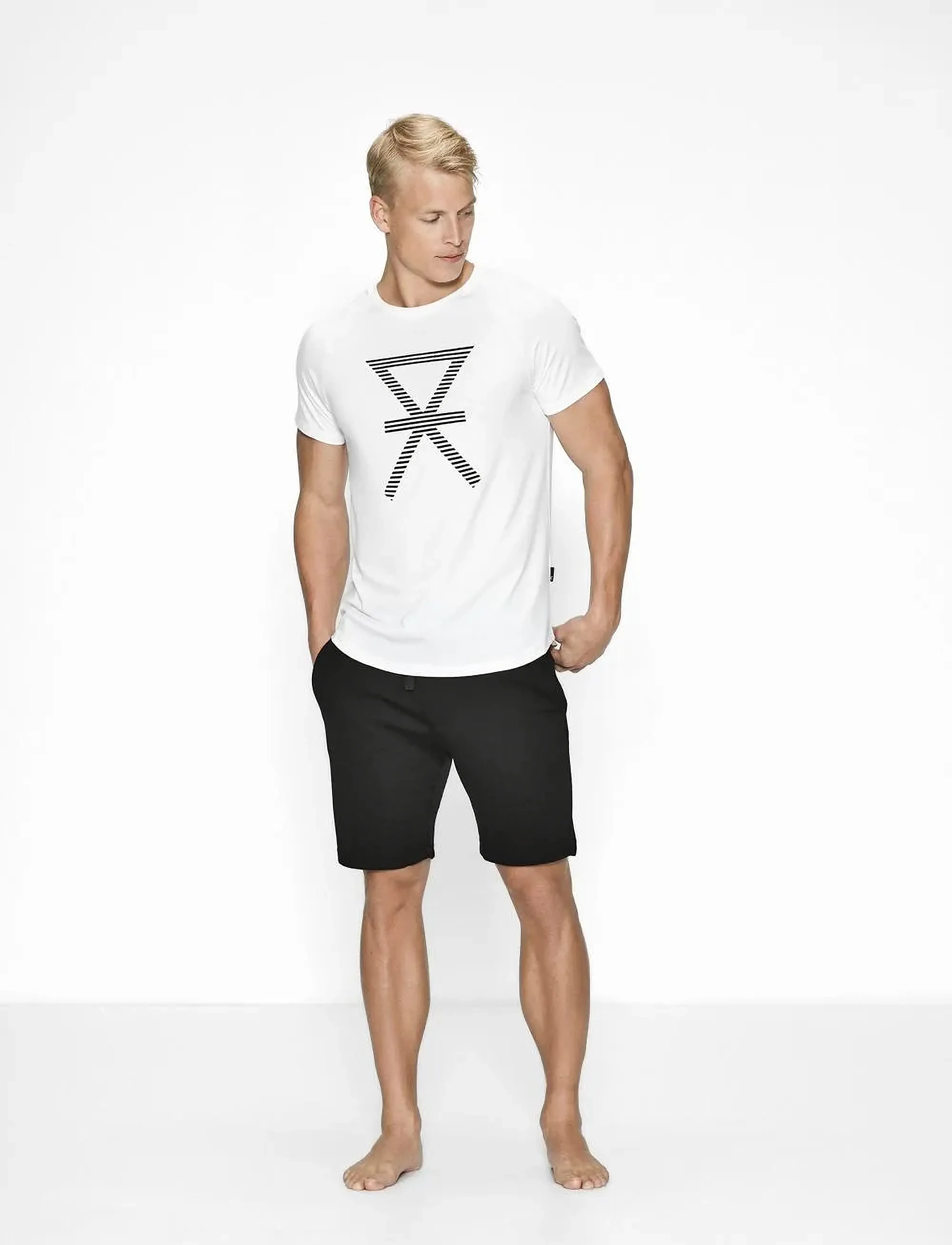 JBS of Denmark JBS of DK t-shirt w/print FSC - Kortärmade t-shirts - WHITE / white
