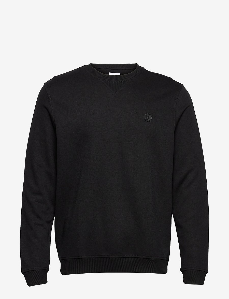 JBS of Denmark - JBS of DK Badge crew neck FSC - sweatshirts - black - 0