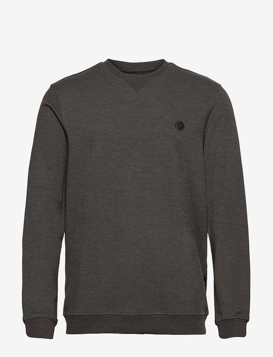 JBS of Denmark - JBS of DK Badge crew neck FSC - feriefavoritter - mörkgrå me - 0