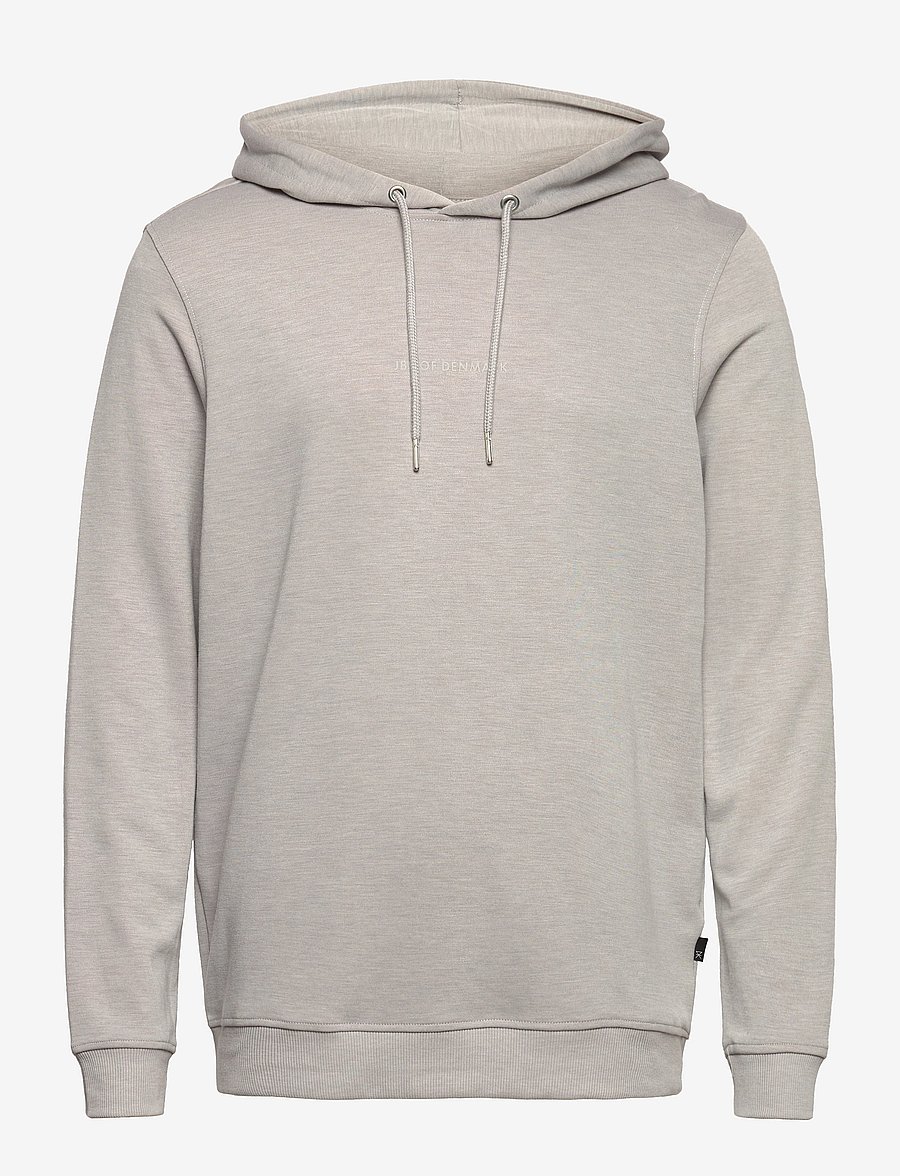 JBS of Denmark - JBS of DK Logo hoodie FSC - kapuzenpullover - ljusgrå me - 0