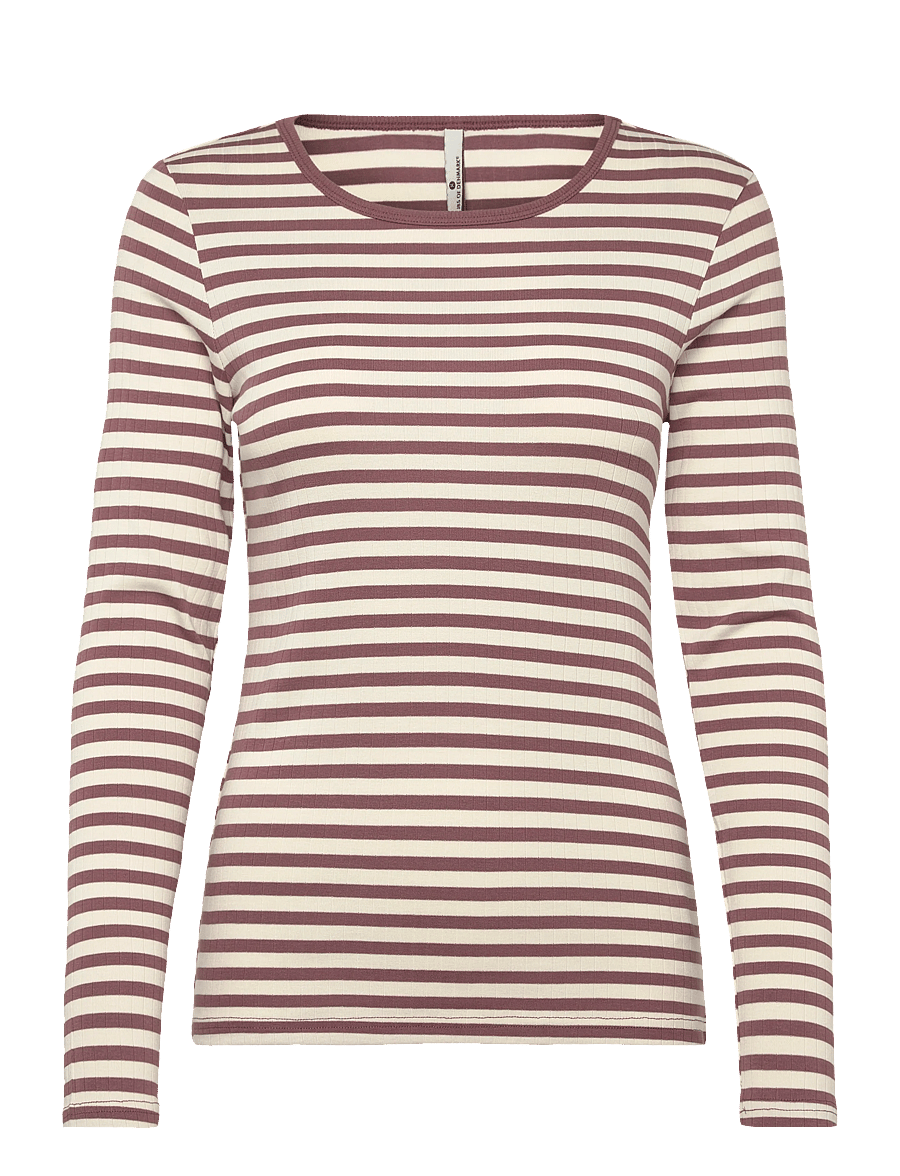 JBS of Denmark - JBS of DK ribbed ls tee. - hauts à manches longues - red - 0