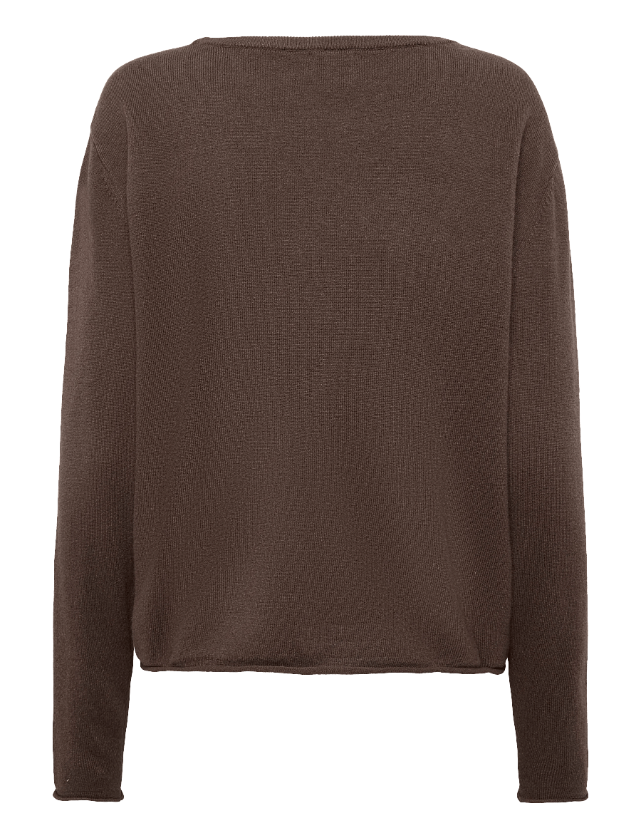 JBS of Denmark - JBS of Denmark wool blouse - striktrøjer - brown - 1