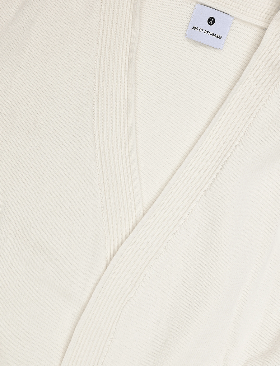 JBS of Denmark - JBS of Denmark wool cardigan - morgenkåber - ivory - 2