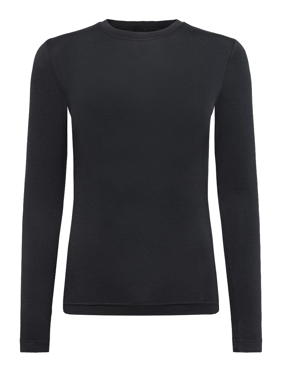 JBS of Denmark - JBS of Denmark cashmere-blend LS - oberteile - black - 0