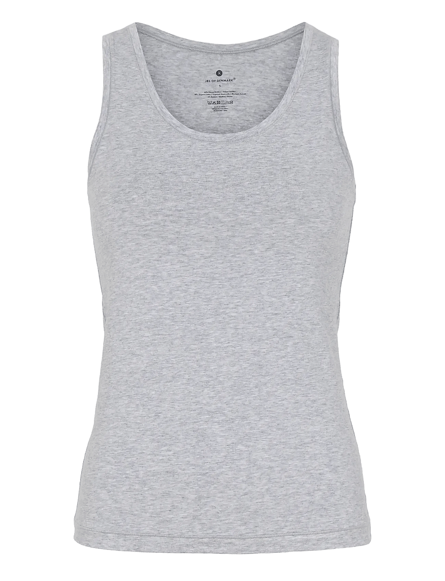 JBS of Denmark - JBS of DK top wide straps. - oberteile - light grey - 1