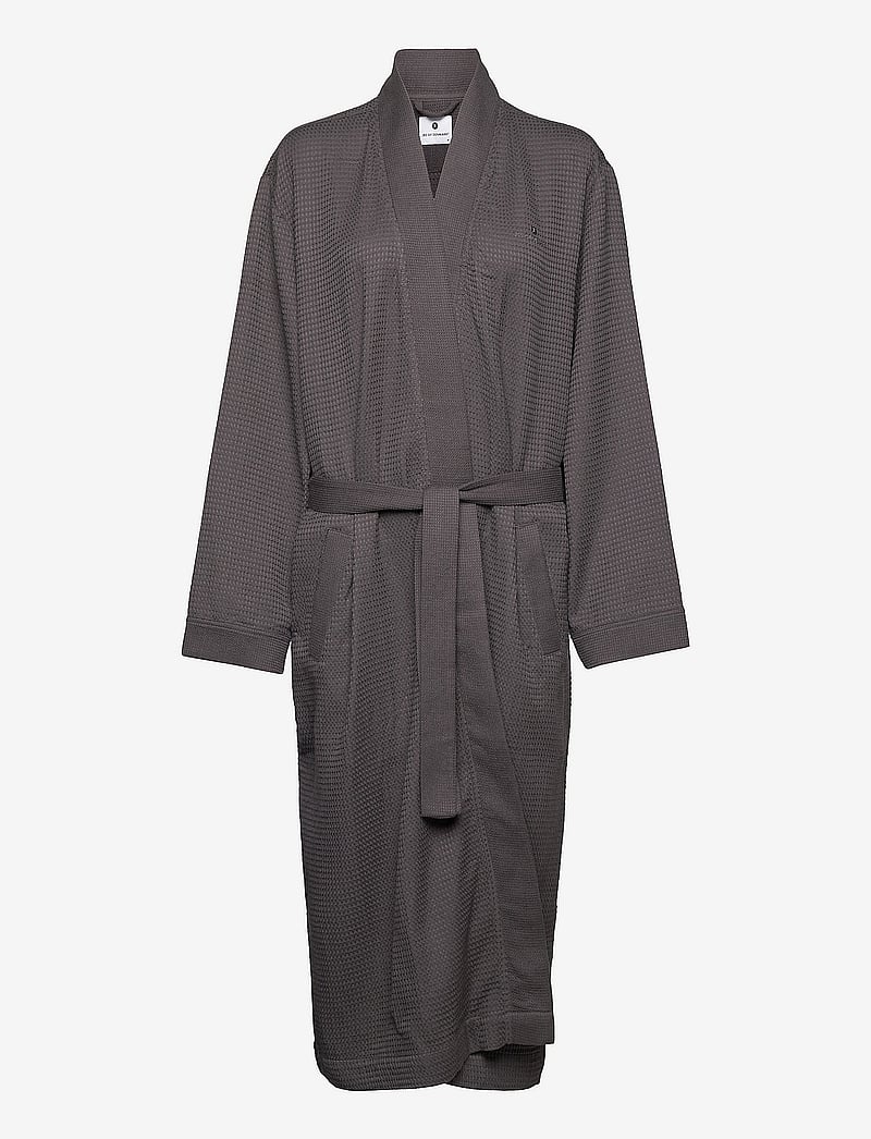 JBS of Denmark - JBS of DK Waffel Bathrobe FSC - nattøj & hyggetøj - grå - 0