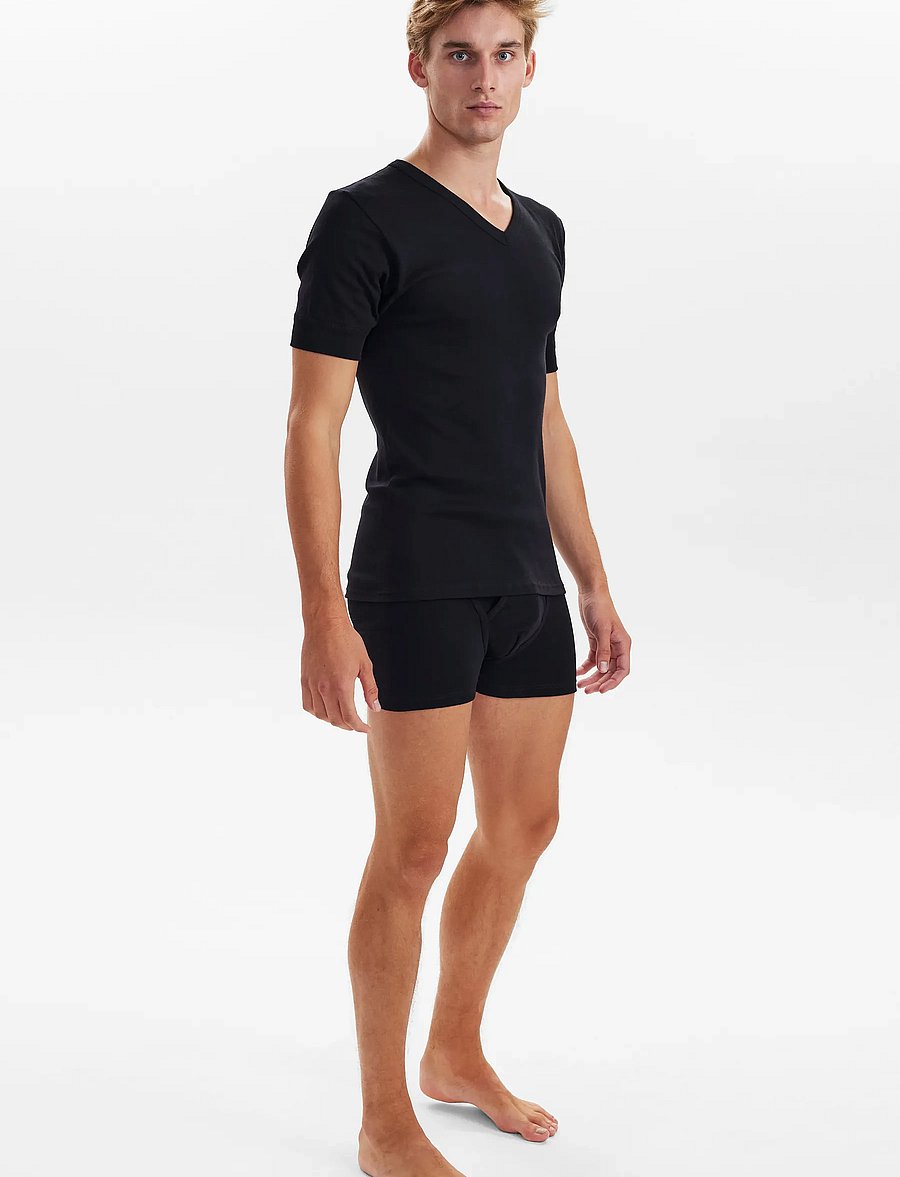 JBS - JBS t-shirt v-neck original - stuttermabolir með v-hálsmáli - black - 4