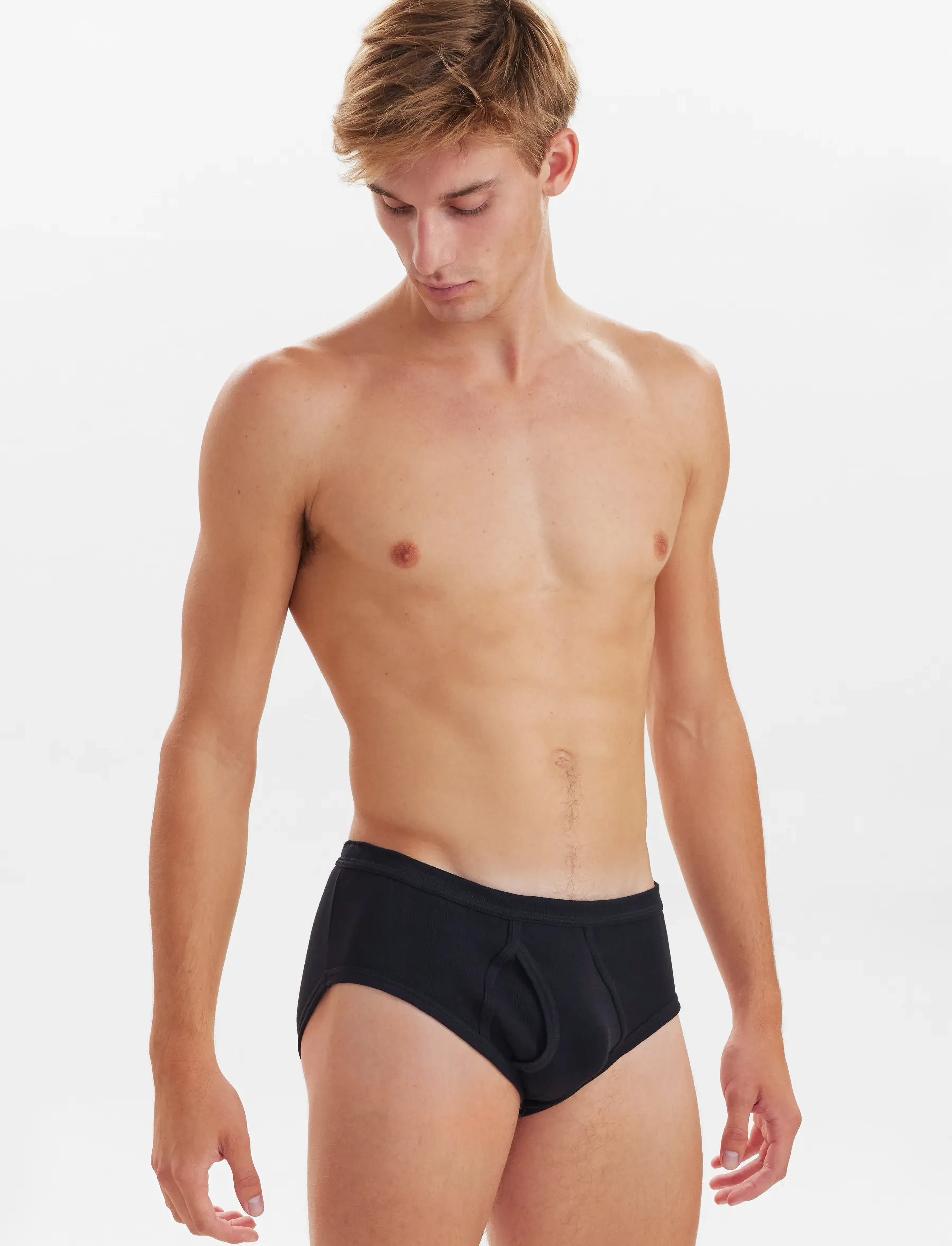JBS Briefs With Fly Original, S, Underwear, Schwarz - Briefs, Männerswear