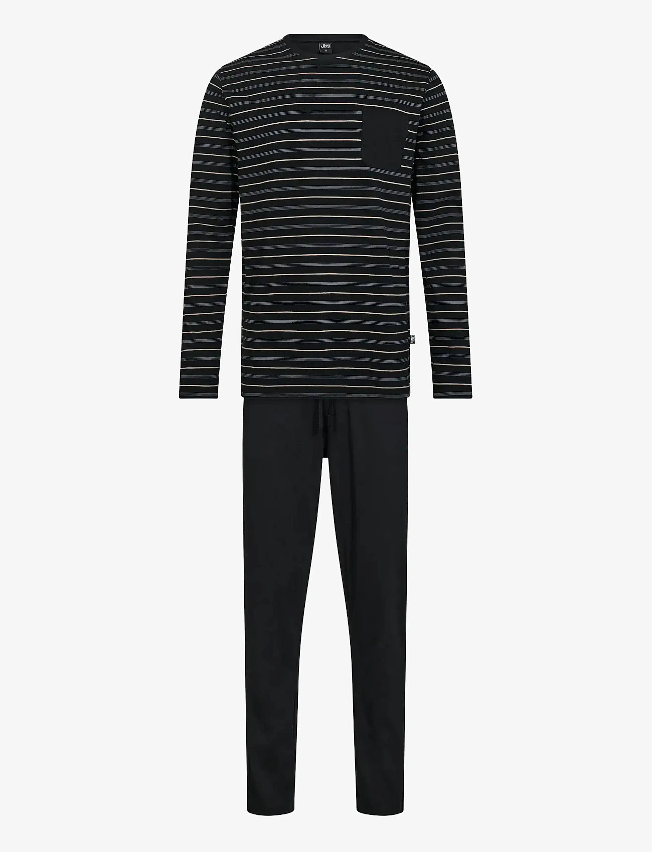 JBS - JBS pyjamas jersey - nattøj sæt - black - 0