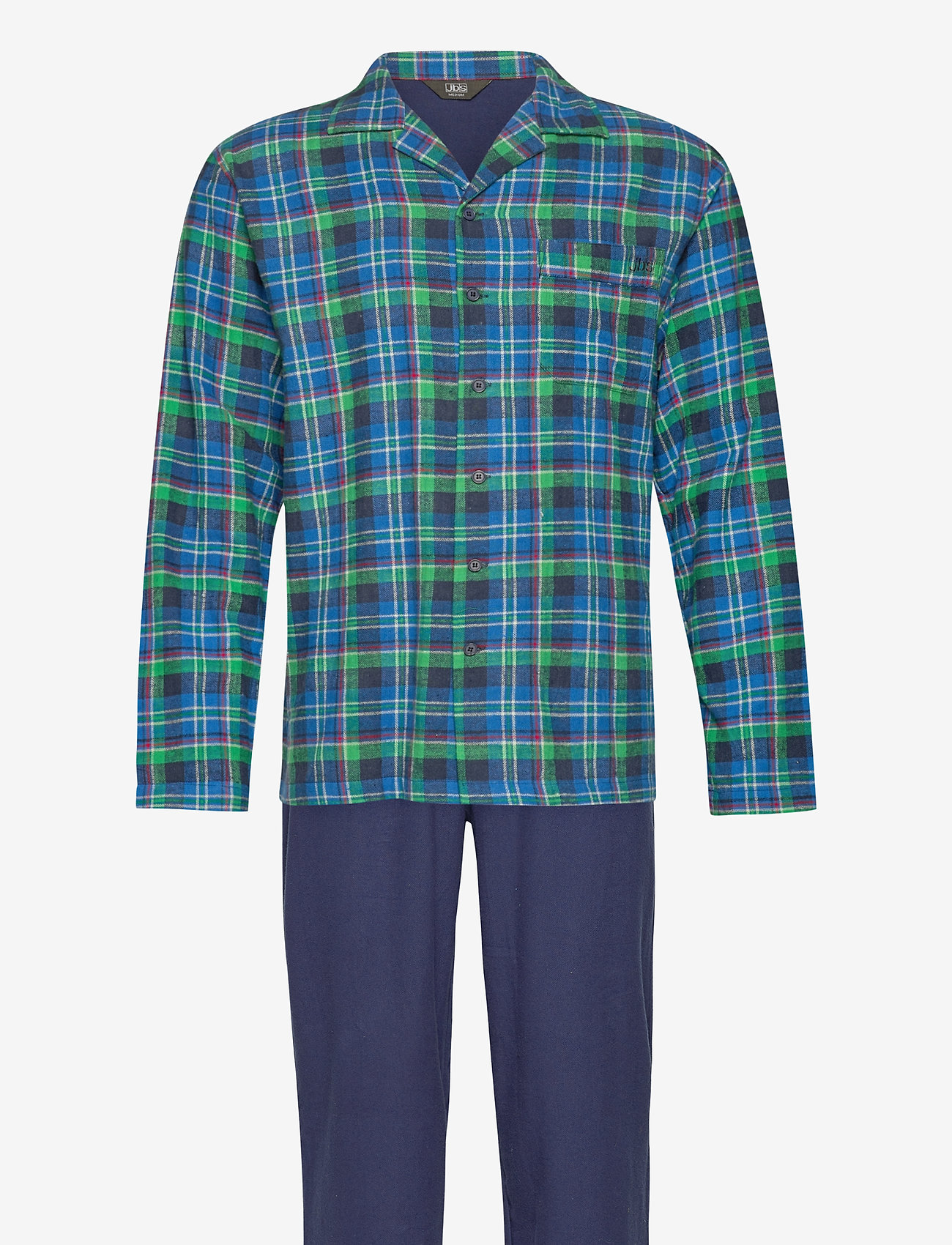 JBS - JBS pyjamas flannel. - nattøj sæt - cafe au la - 0