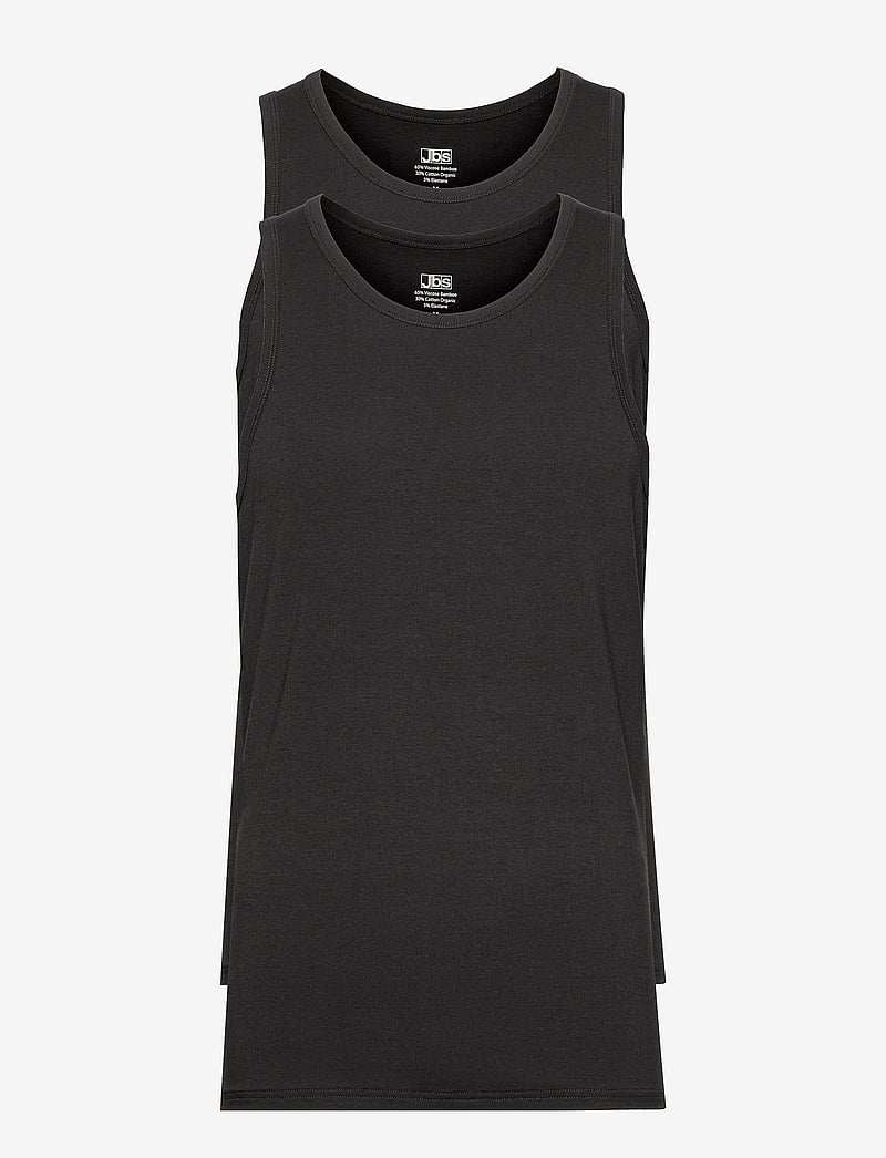 JBS - JBS 2-pack singlet bamboo - tanktops - svart - 1