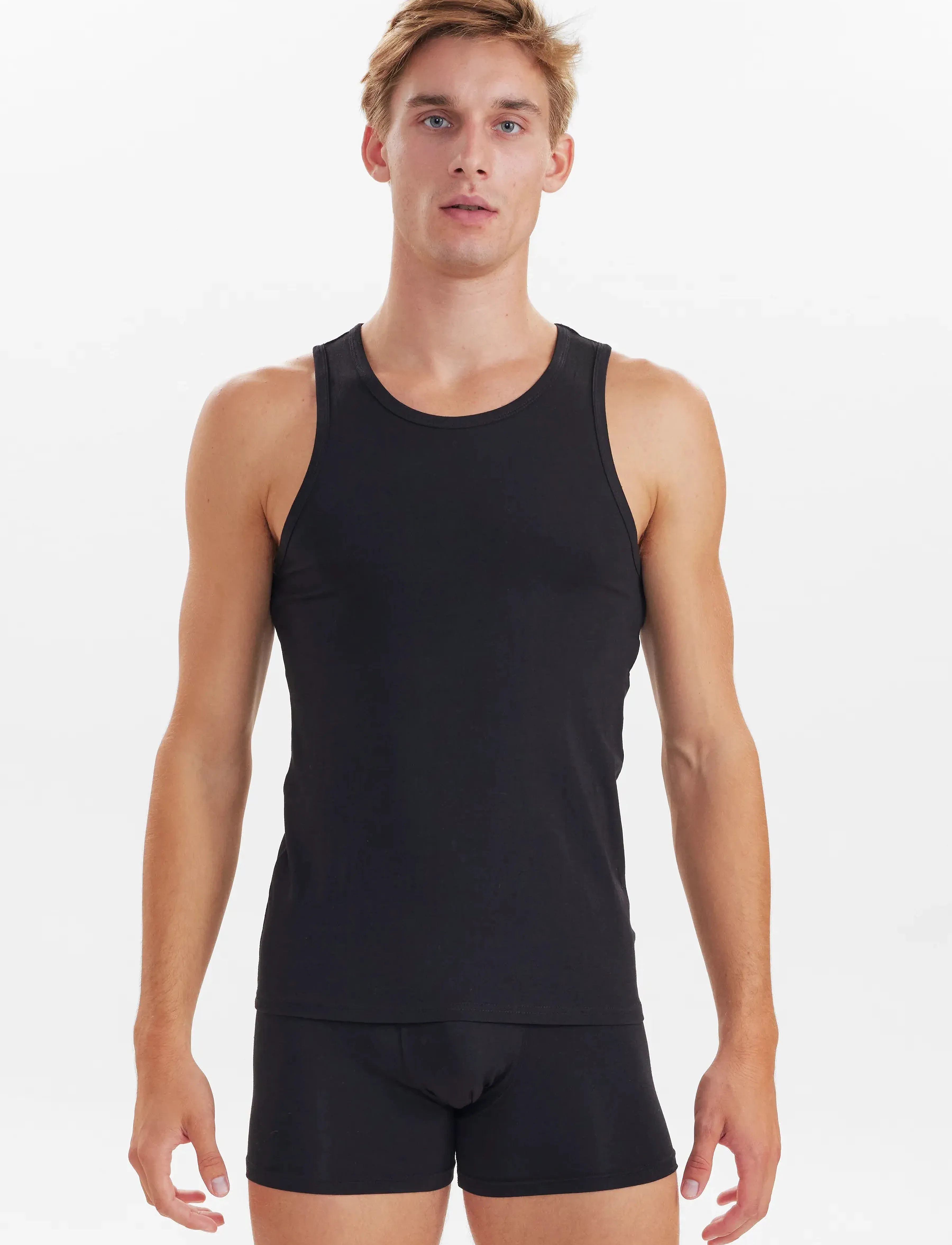 JBS Jbs 2-Pack Singlet Bamboo., XXL, Black, T-Shirts > Uden Ærmer, Herre