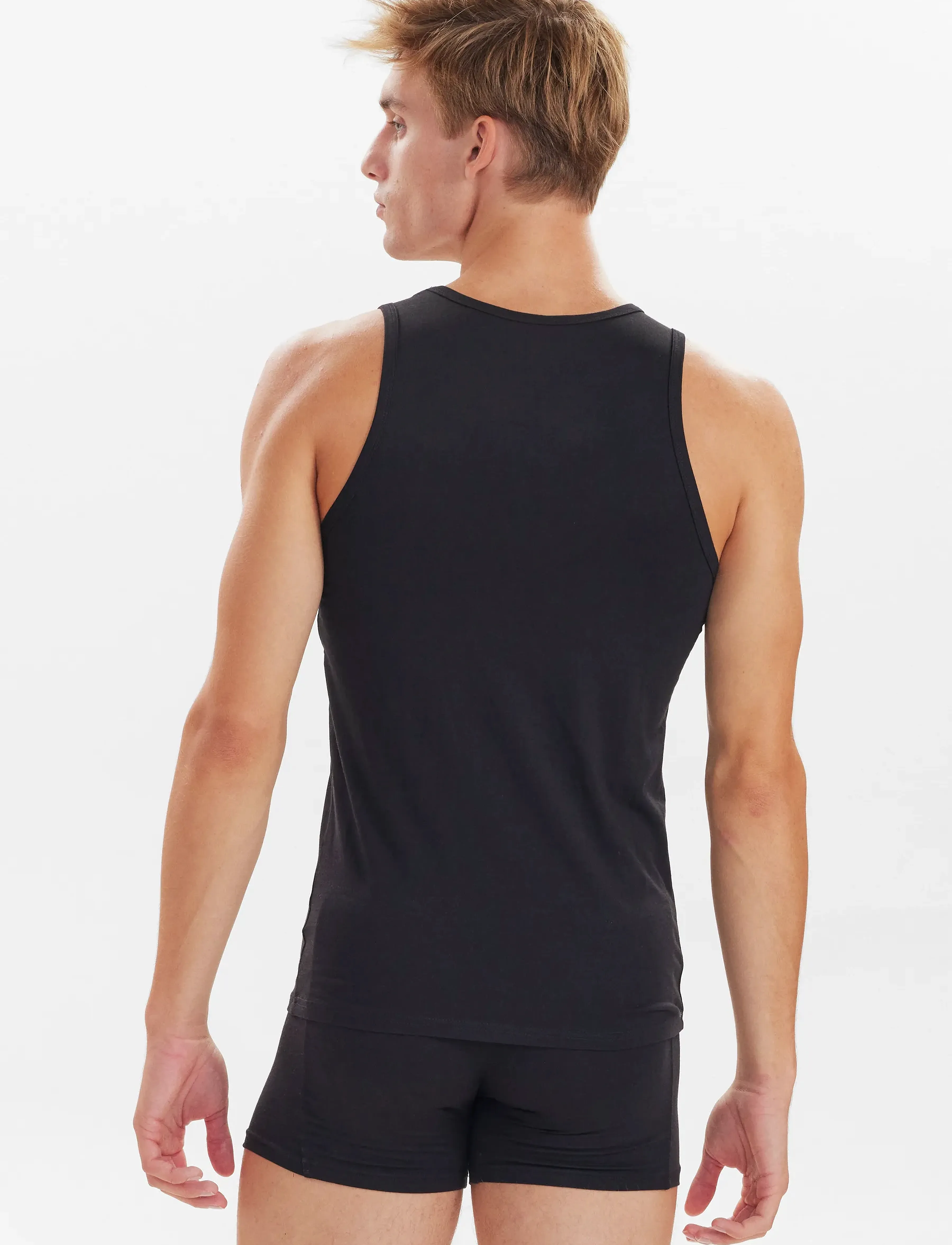 JBS - JBS 2-pack singlet bamboo. - tanktops - svart - 2