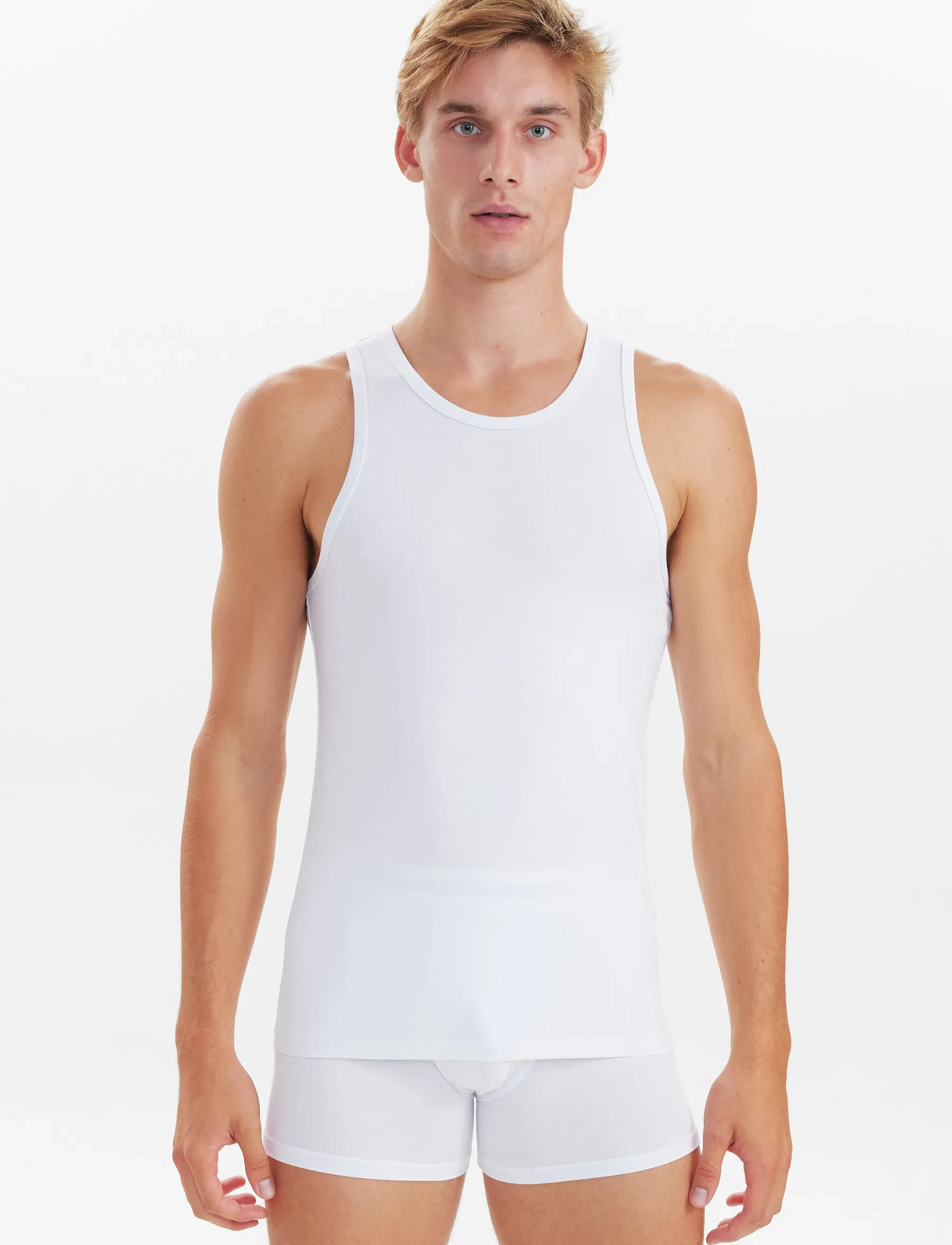 JBS - JBS 2-pack singlet bamboo. - t-krekli bez piedurknēm - vit - 2