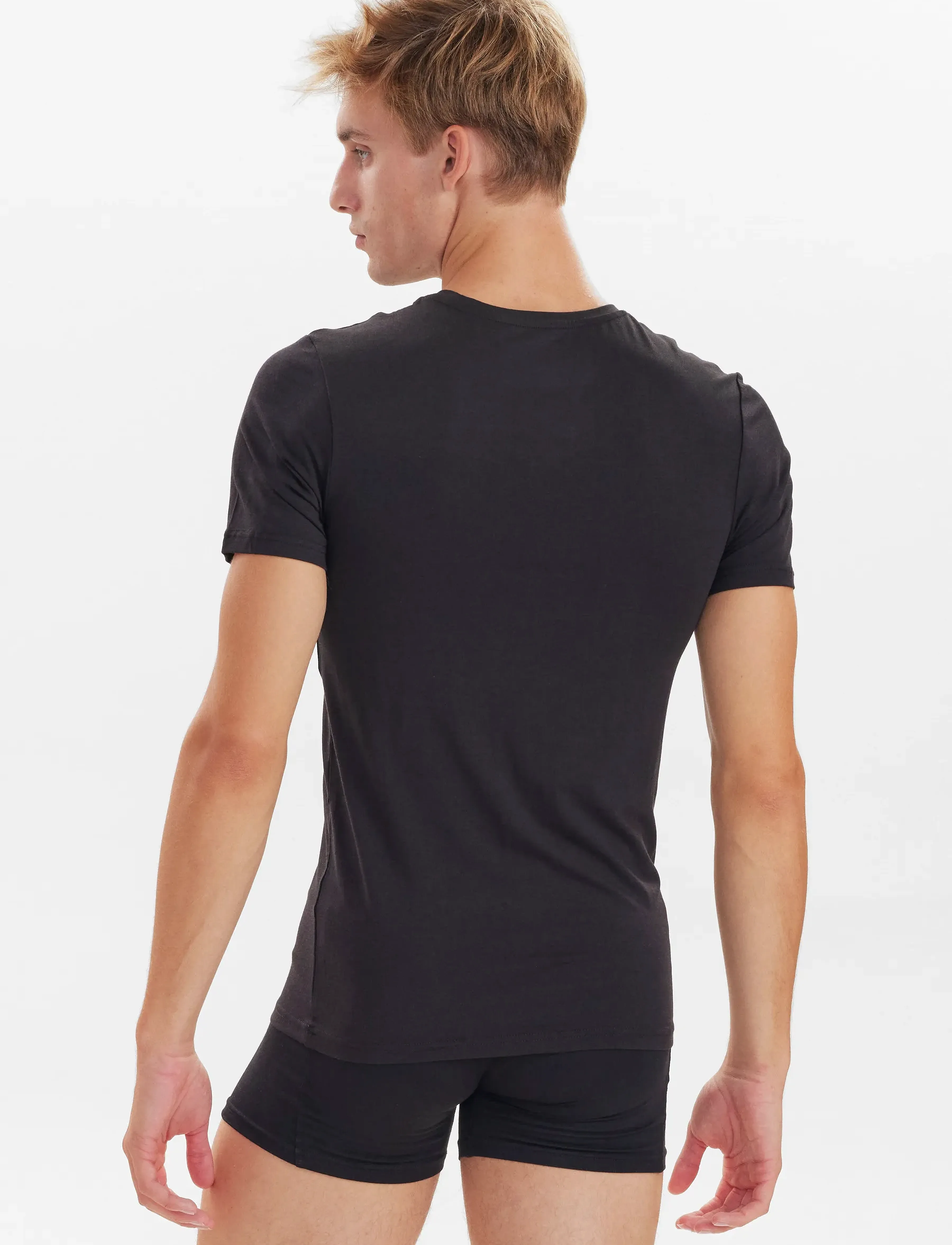 JBS - JBS 2-pack O-neck bamboo - multipack t-shirts - svart - 2