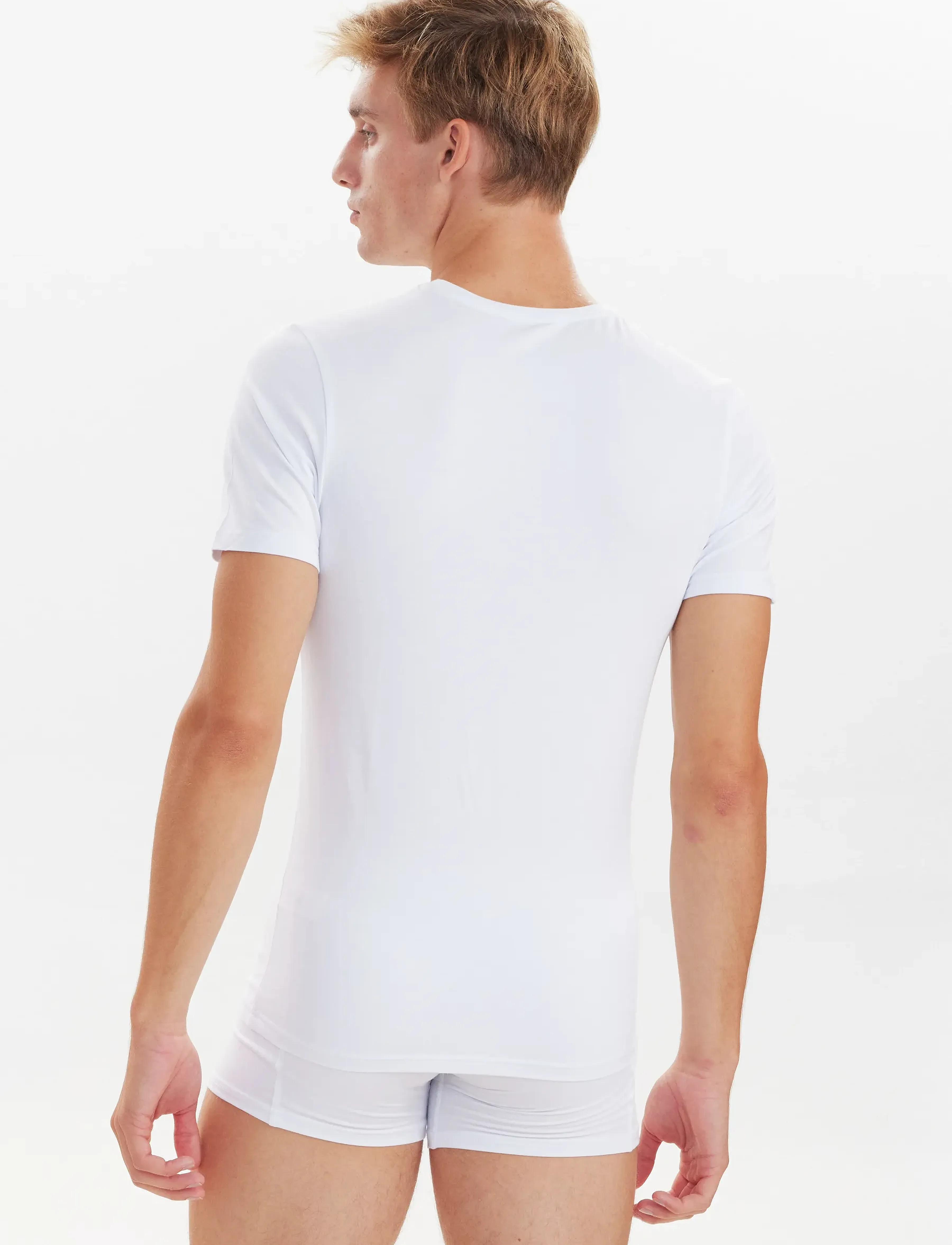 JBS - JBS 2-pack O-neck bamboo - multipack t-shirts - vit - 2
