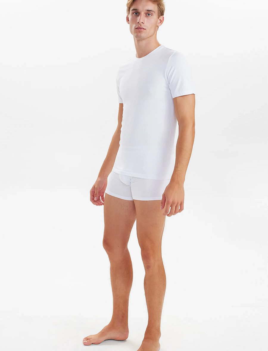 JBS - JBS 2-pack O-neck bamboo - multipack t-shirts - vit - 3