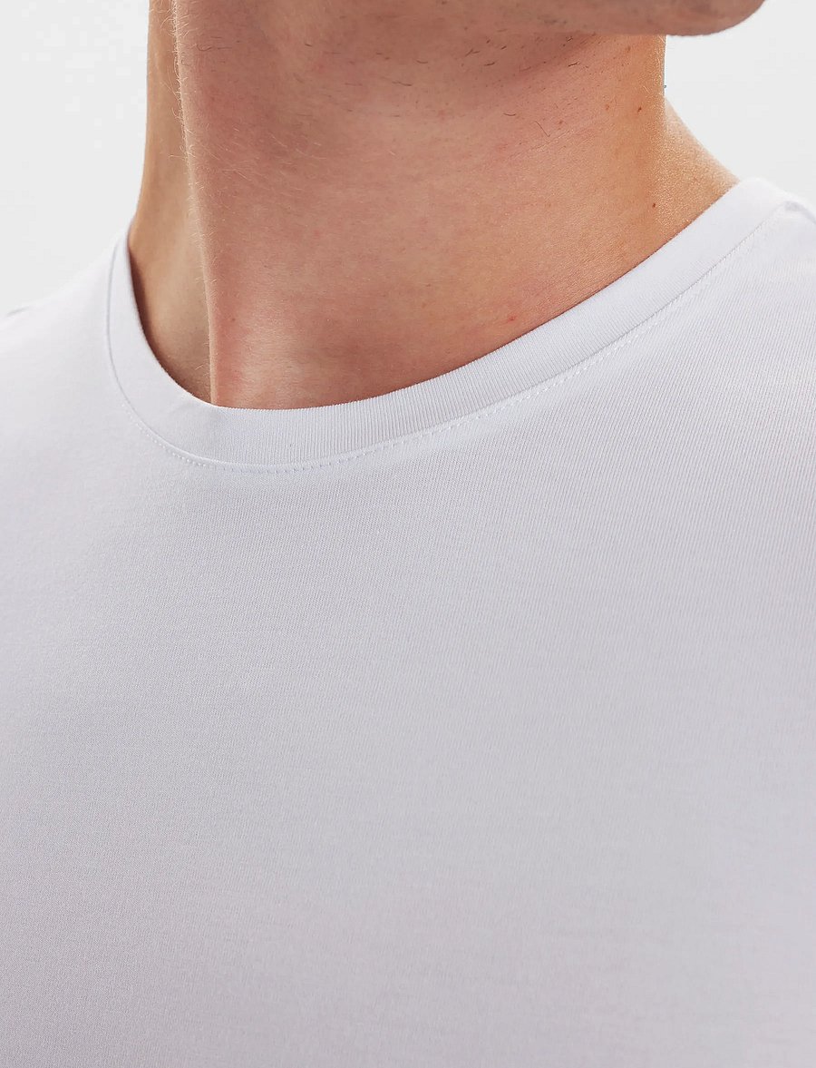 JBS - JBS 2-pack O-neck bamboo - multipack t-shirts - vit - 4