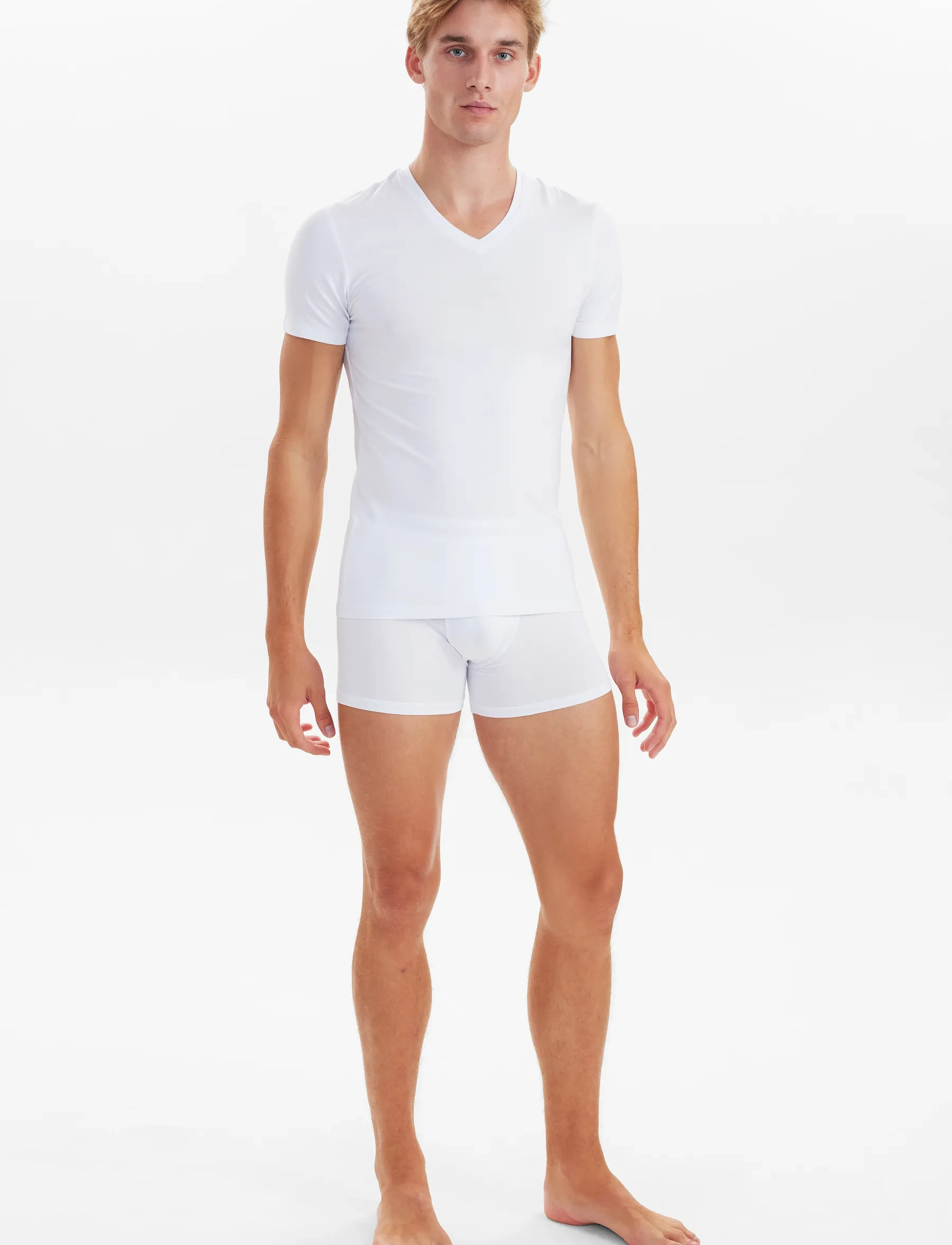 JBS - JBS 2-pack V-neck bamboo - marškinėliai su v formos iškirpte - white - 3
