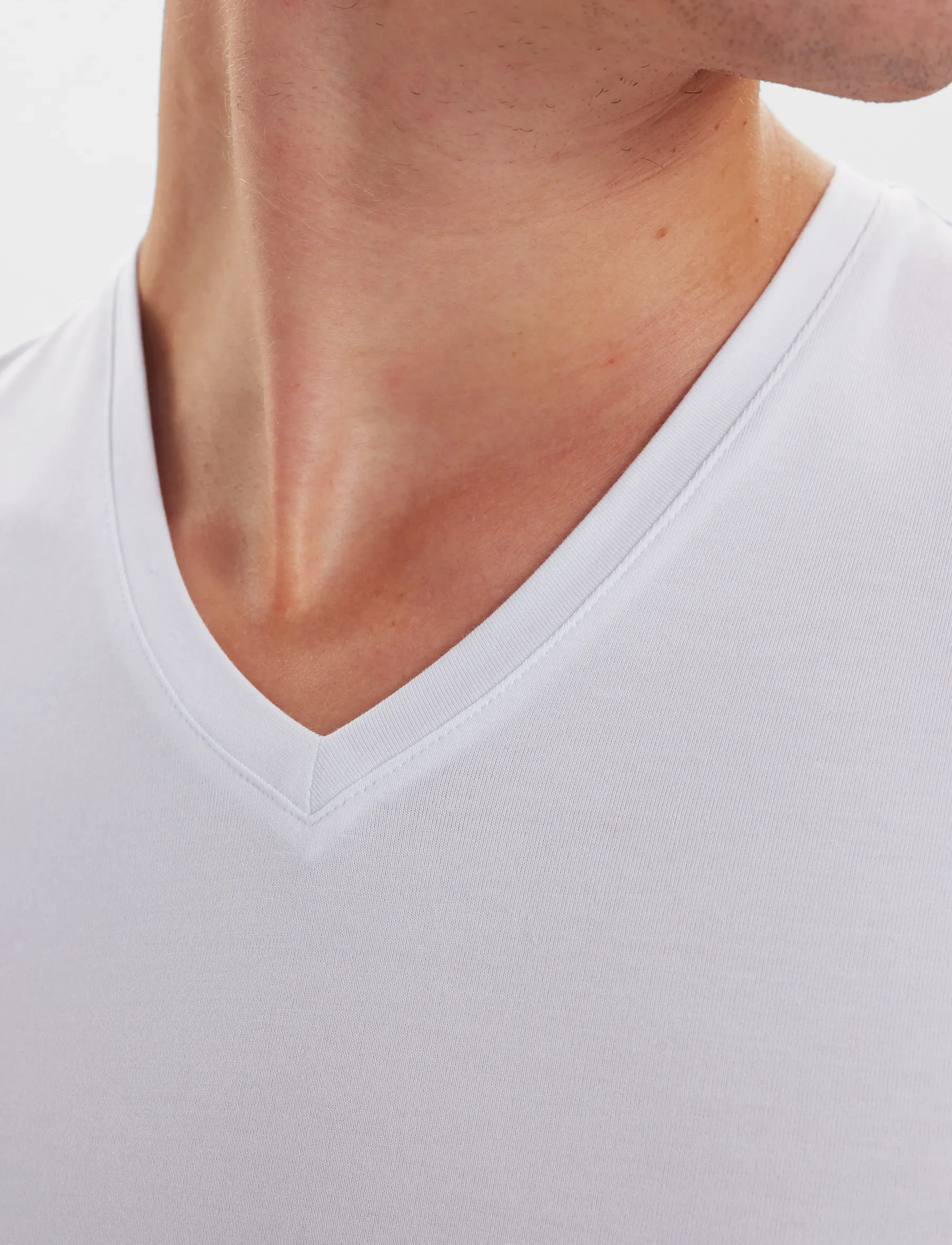 JBS - JBS 2-pack V-neck bamboo - marškinėliai su v formos iškirpte - white - 4
